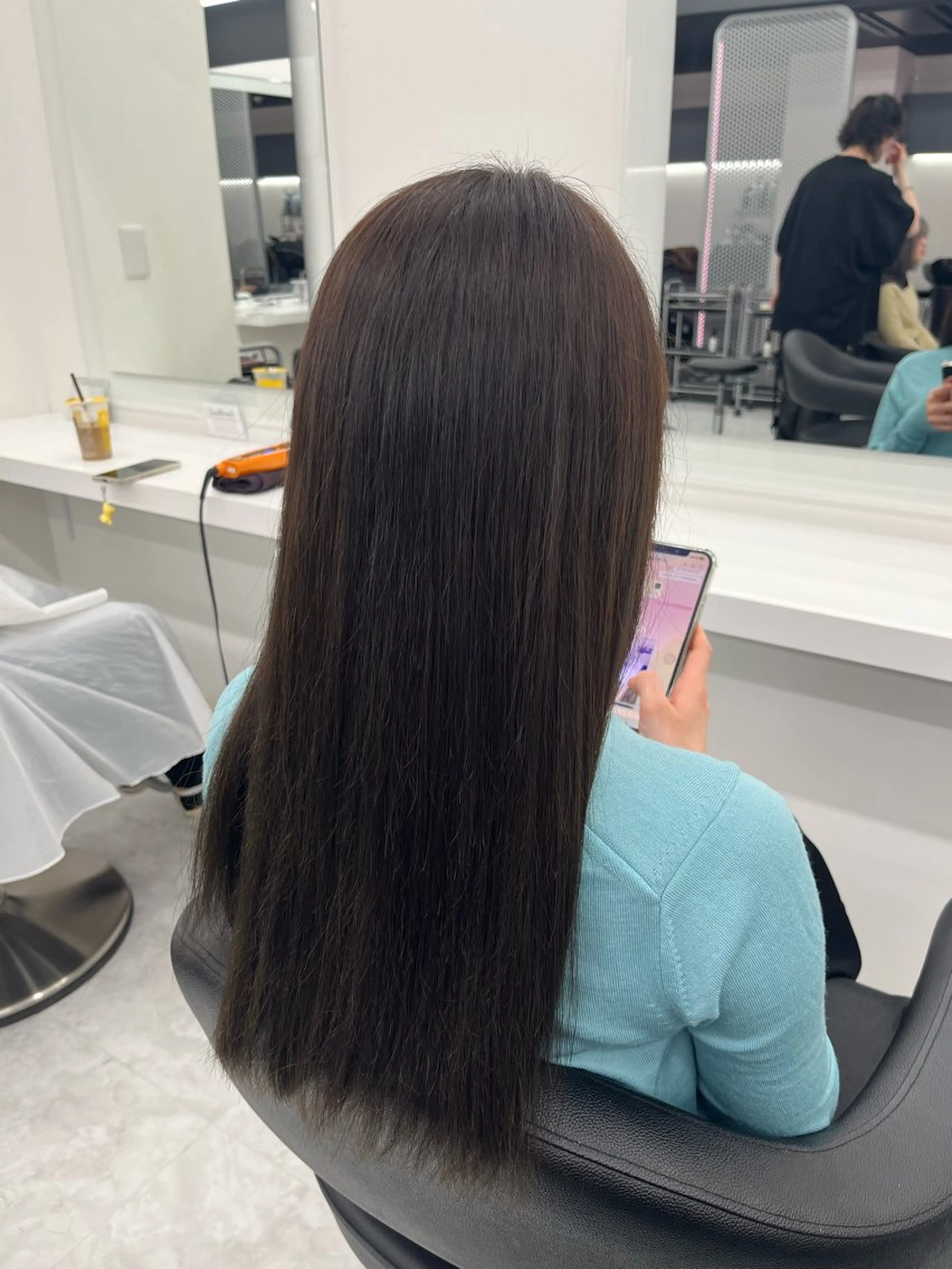 ロング カラー ブラウンカラー チョコレートブラウン ヘアカラー トリートメント 💖トレンド夏 カラー💖FUTAのヘアスタイル