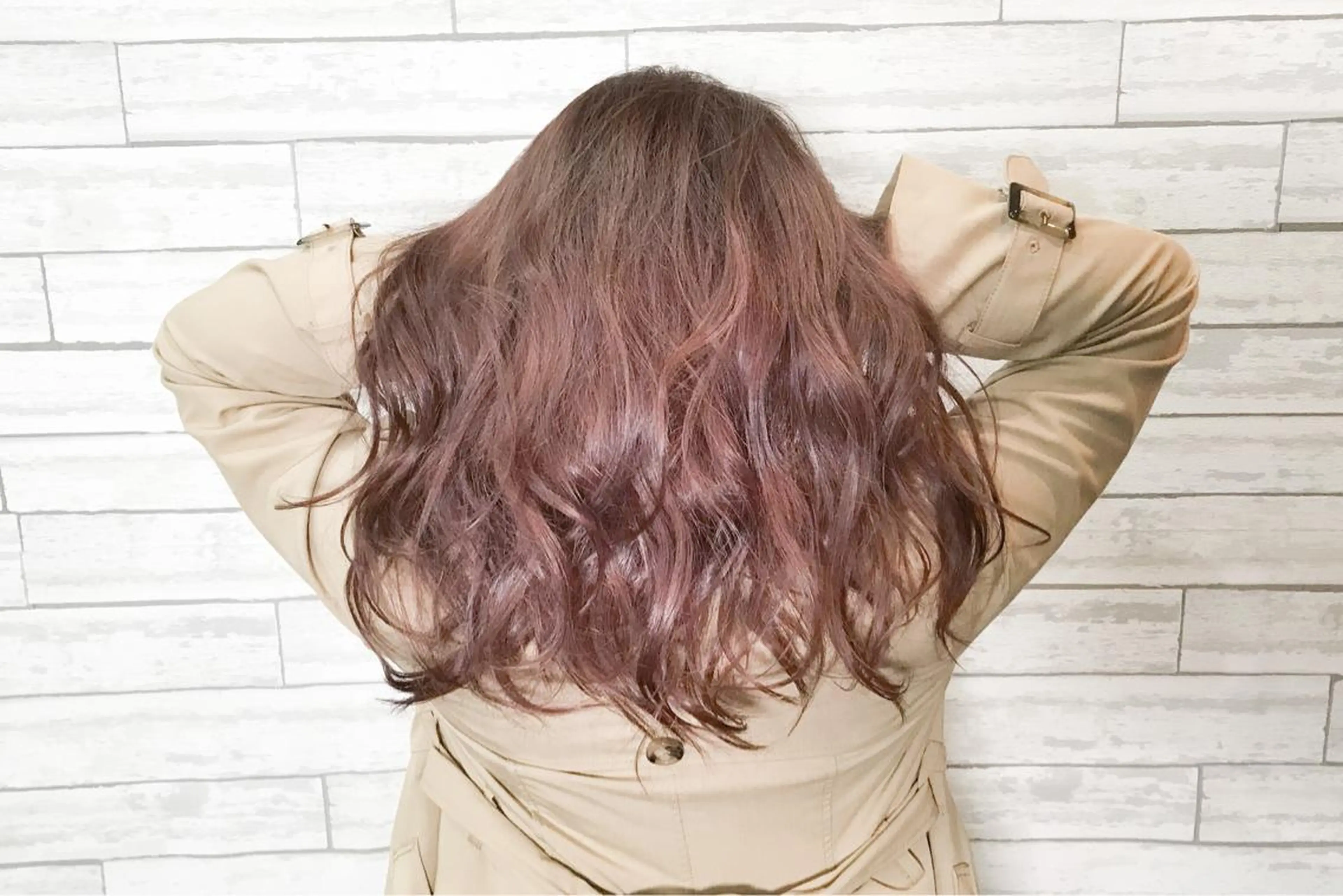 ロング カラー ヘアアレンジ ピンクカラー ANBEL所属・ANBEL代表 西尾裕樹のヘアスタイル