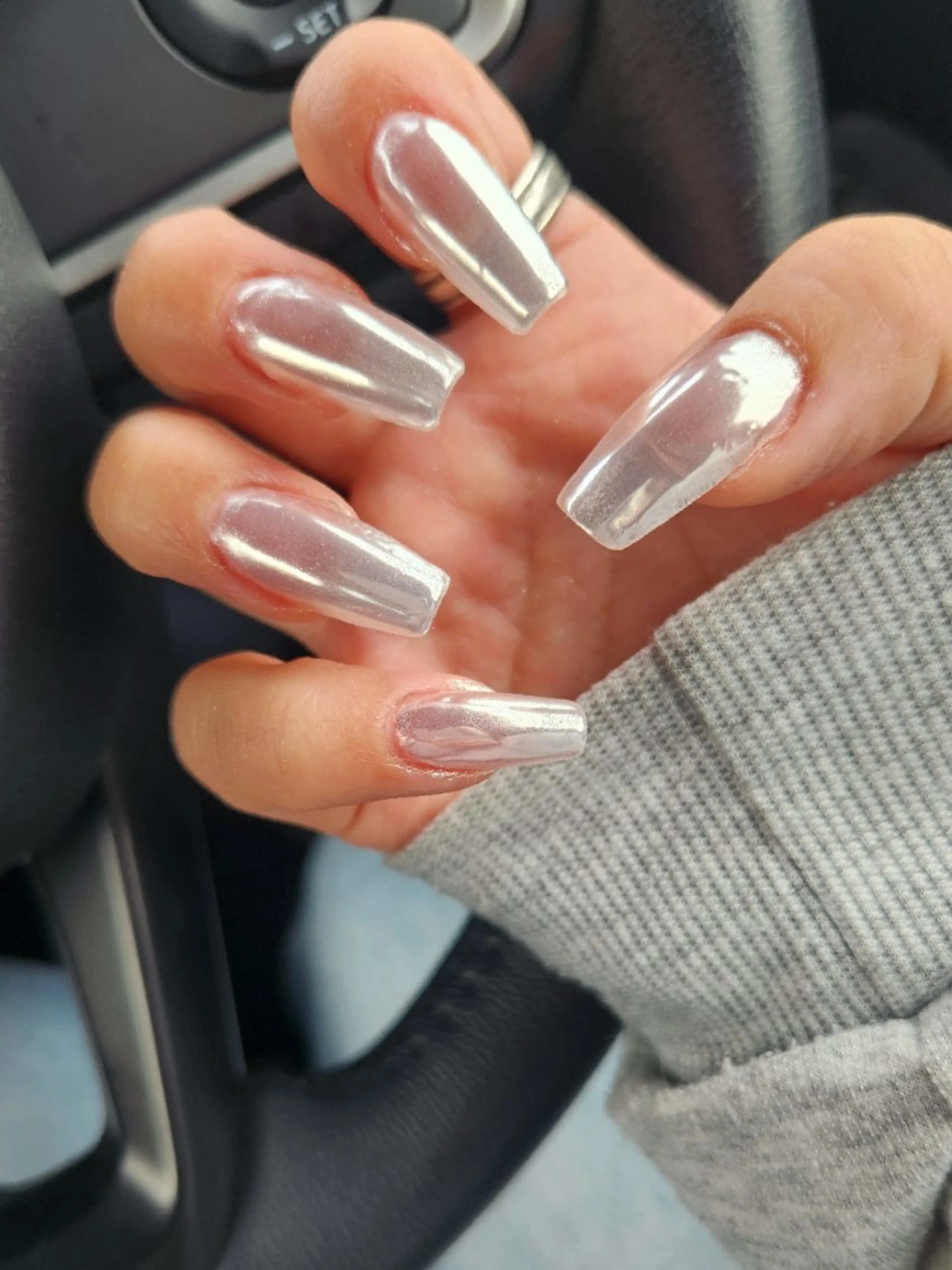 ネイル ジェルネイル キラキラネイル 韓国ネイル ミラーネイル シンプルネイル Nailroom3  古屋明美のネイルデザイン