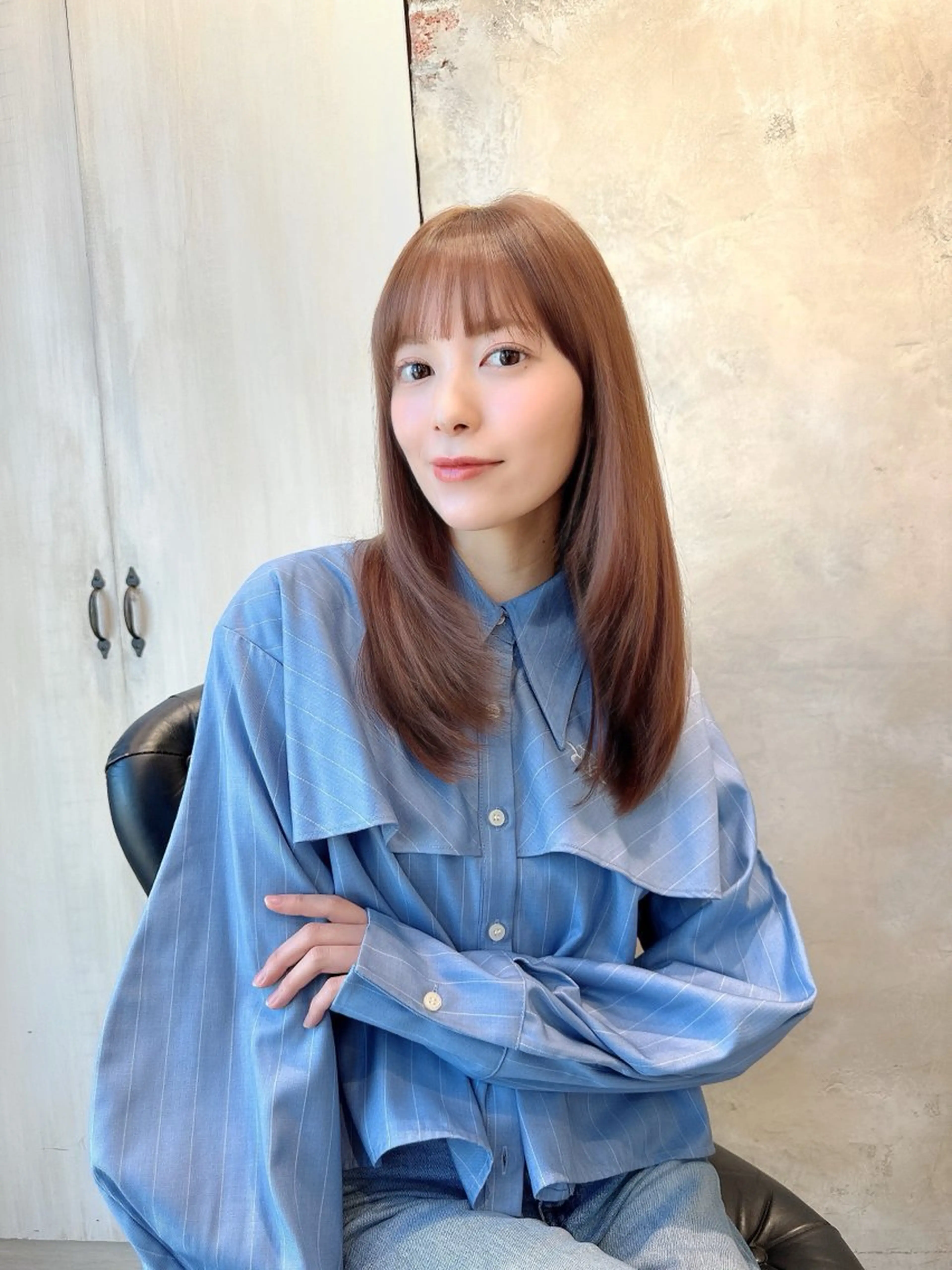 ロング カラー カット ヘアカラー トリートメント ヘッドスパ レイヤー/艶カラー 韓国/石戸谷海斗のヘアスタイル