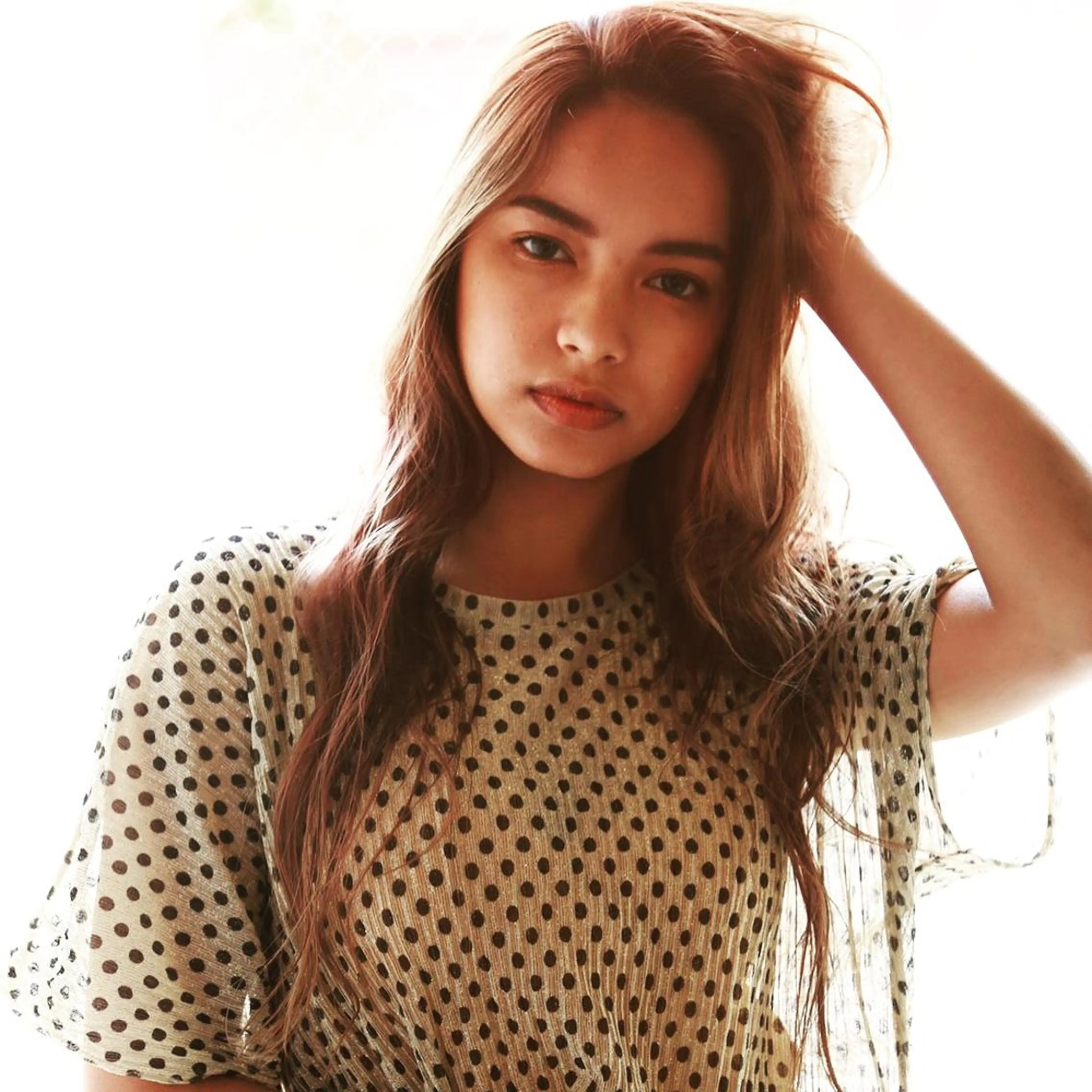 ロング カラー 平 ちひろのヘアスタイル