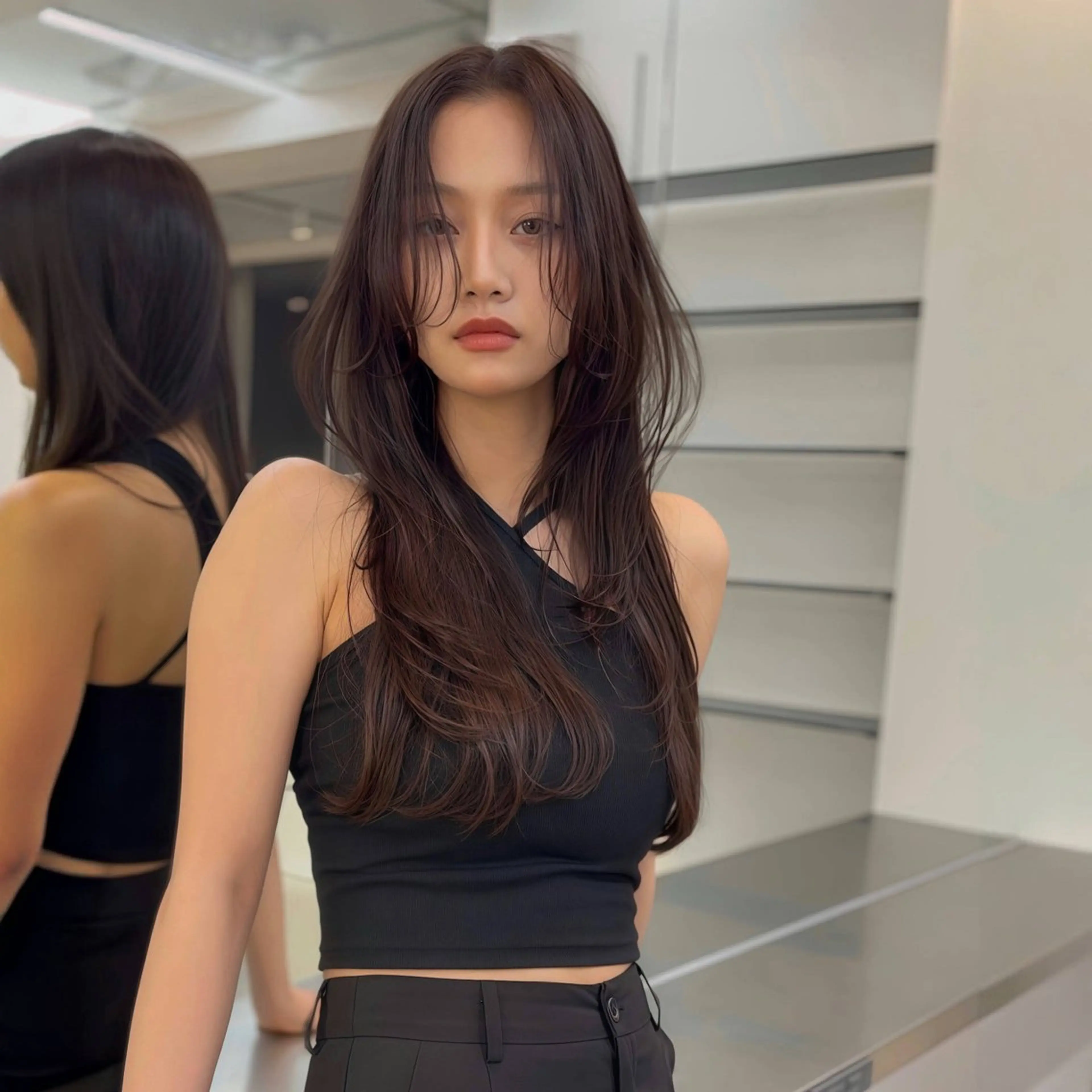 ロング レイヤーカット ヘアカラー トリートメント chorule 所沢プロぺ通り店所属・高野 恭佑のヘアスタイル
