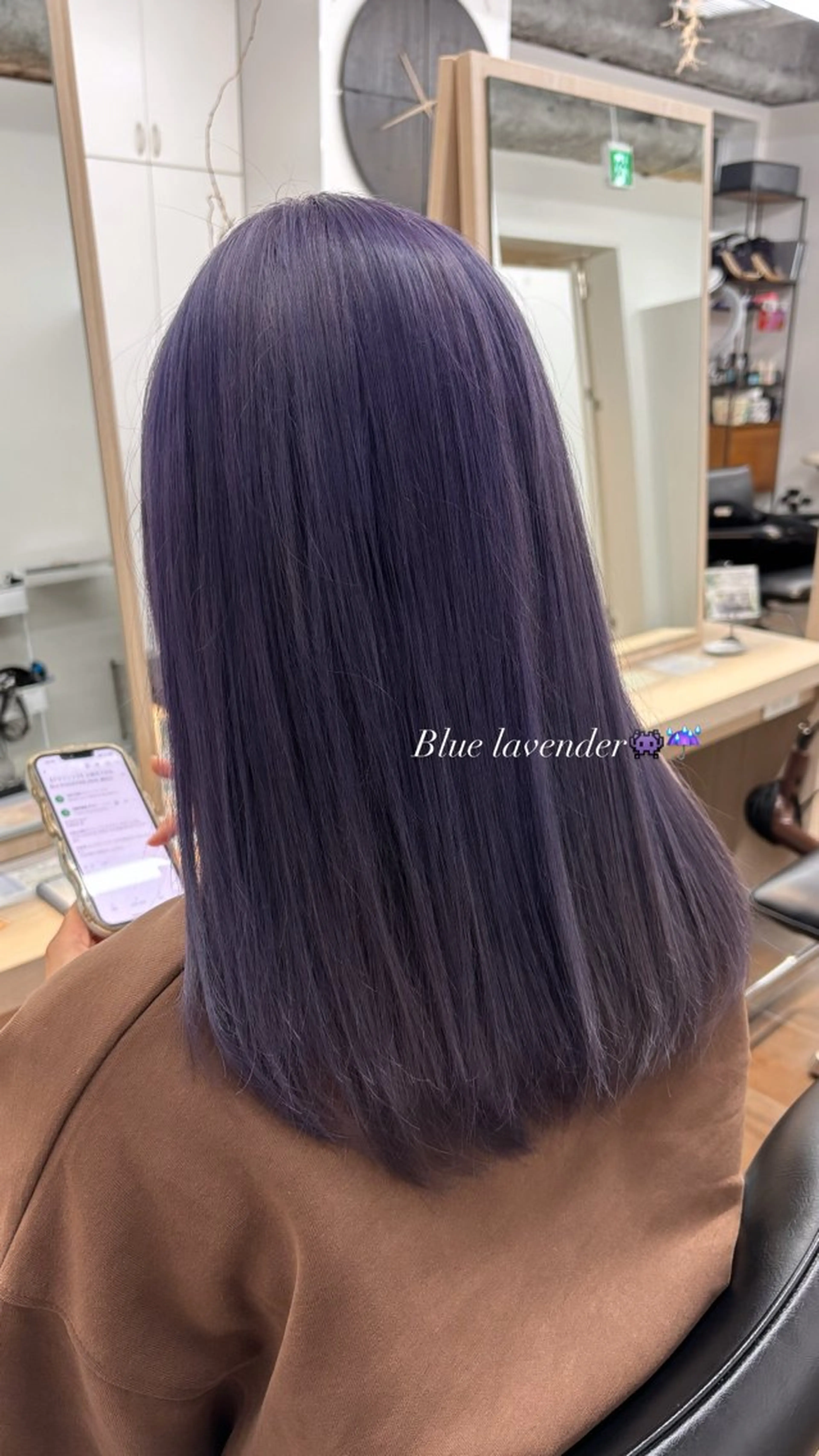 セミロング カラー SALONDEJOE所属・かどた はるなのヘアスタイル