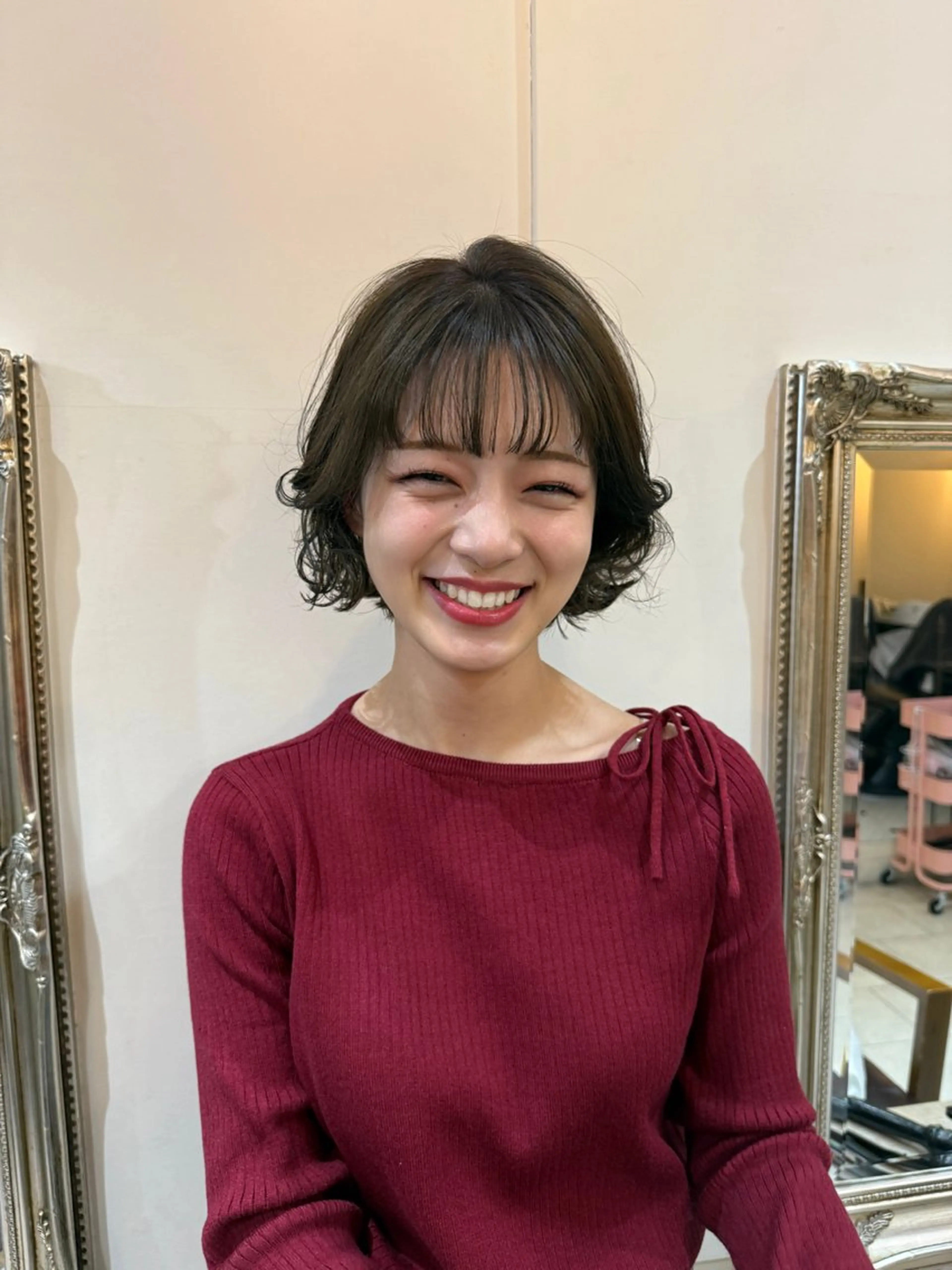 ショート カット ヘアカラー Maho/ボブ/ レイヤー/ハイトーンのヘアスタイル