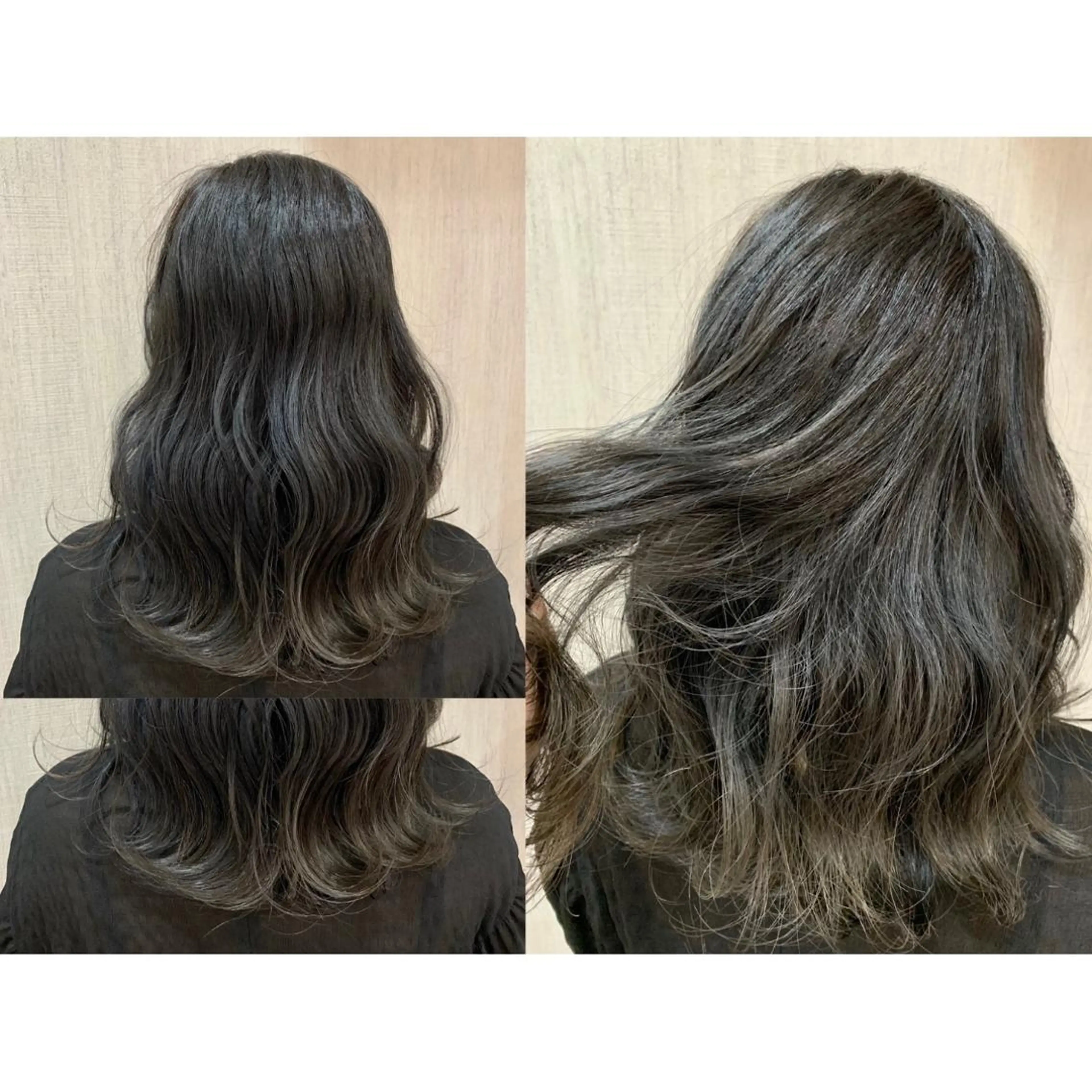 ロング カラー カット ヘアカラー 🫧透け感⋆艶髪💎 山口アヤカのヘアスタイル