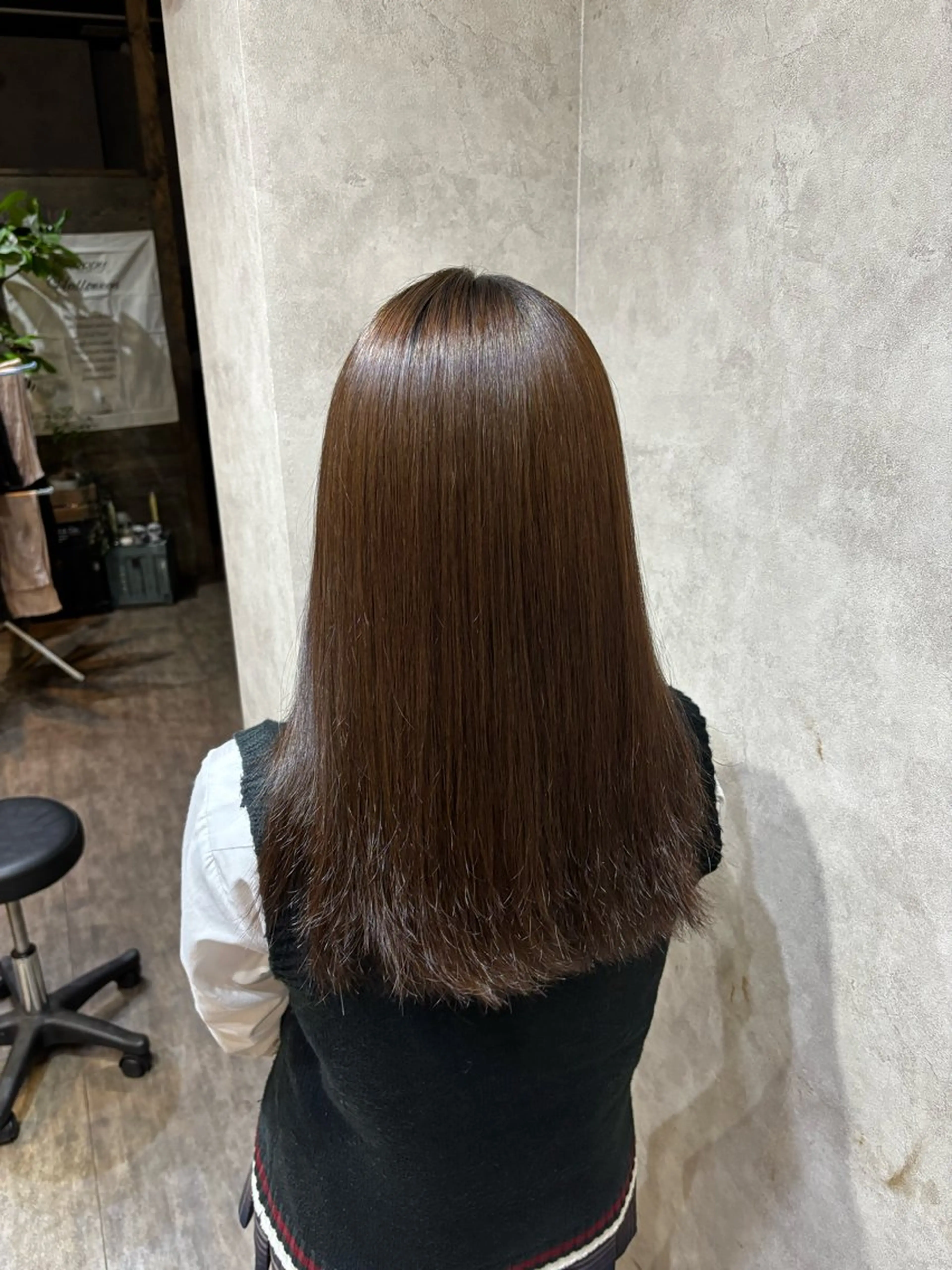ロング 縮毛矯正 afloat hikaruのヘアスタイル