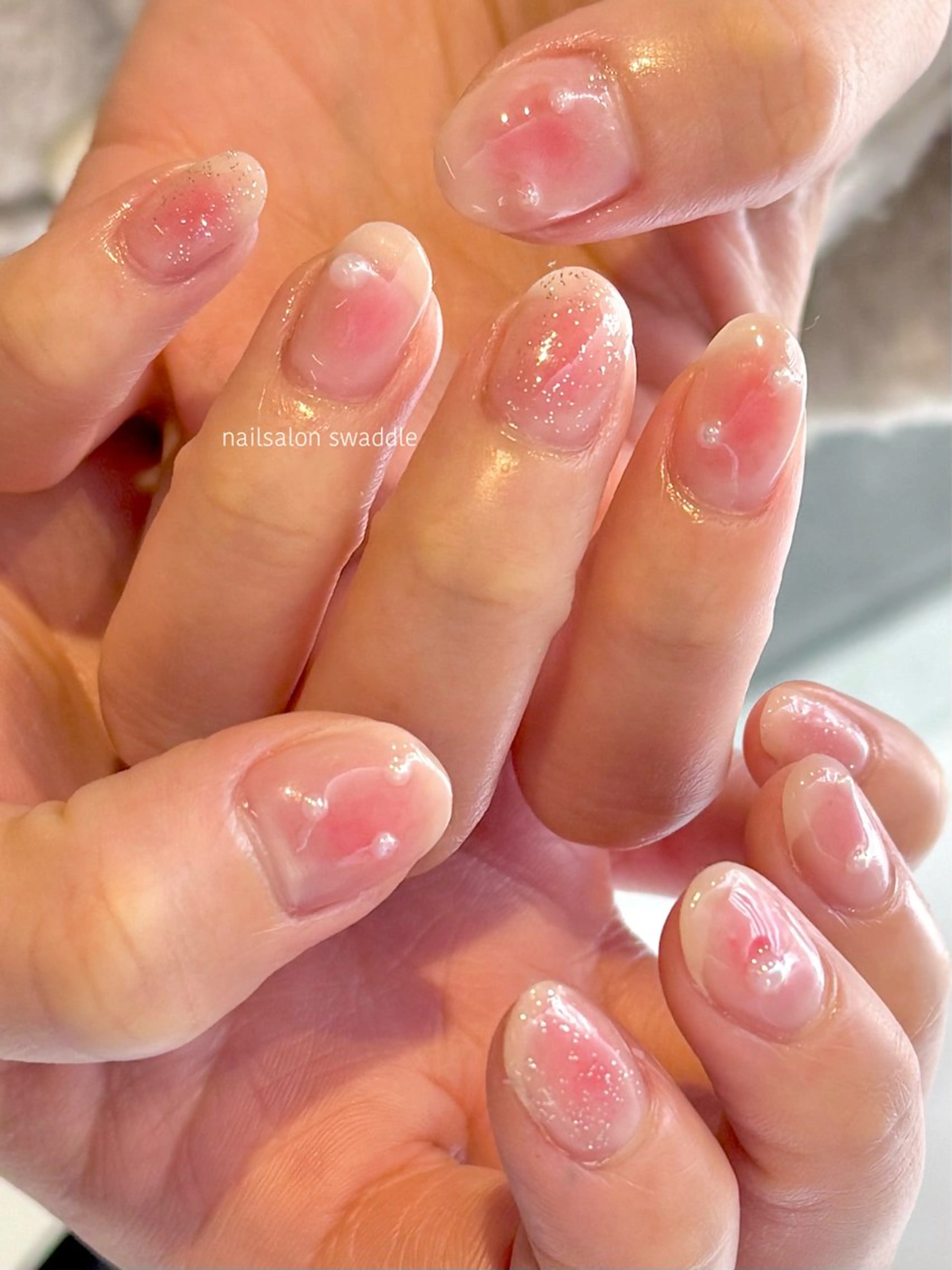 ネイル ハンドネイル ハンドケア nail salon swaddle 🪽のネイルデザイン