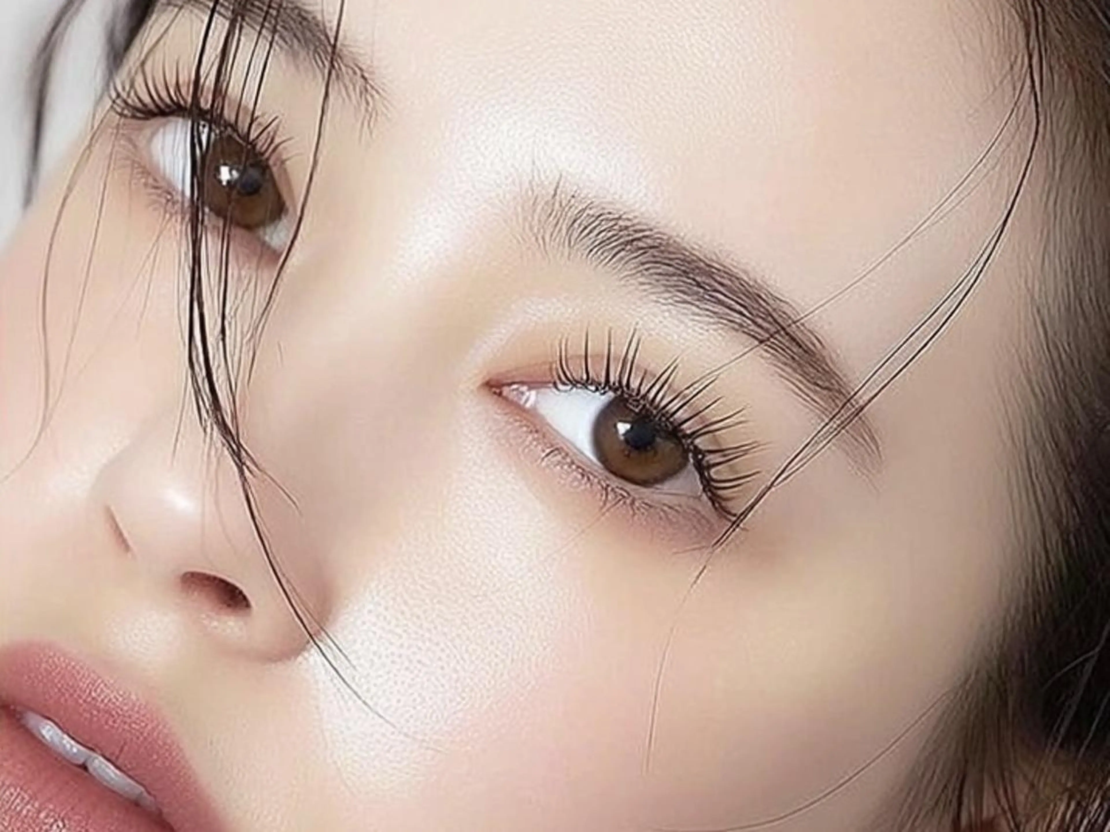 マツエク・マツパ 束感まつ毛 韓国風マツエク パリジェンヌラッシュリフト まつげパーマ 一重×まつ毛パーマ マツエク Rio🌹/ 束感マツエクのマツエク・マツパデザイン