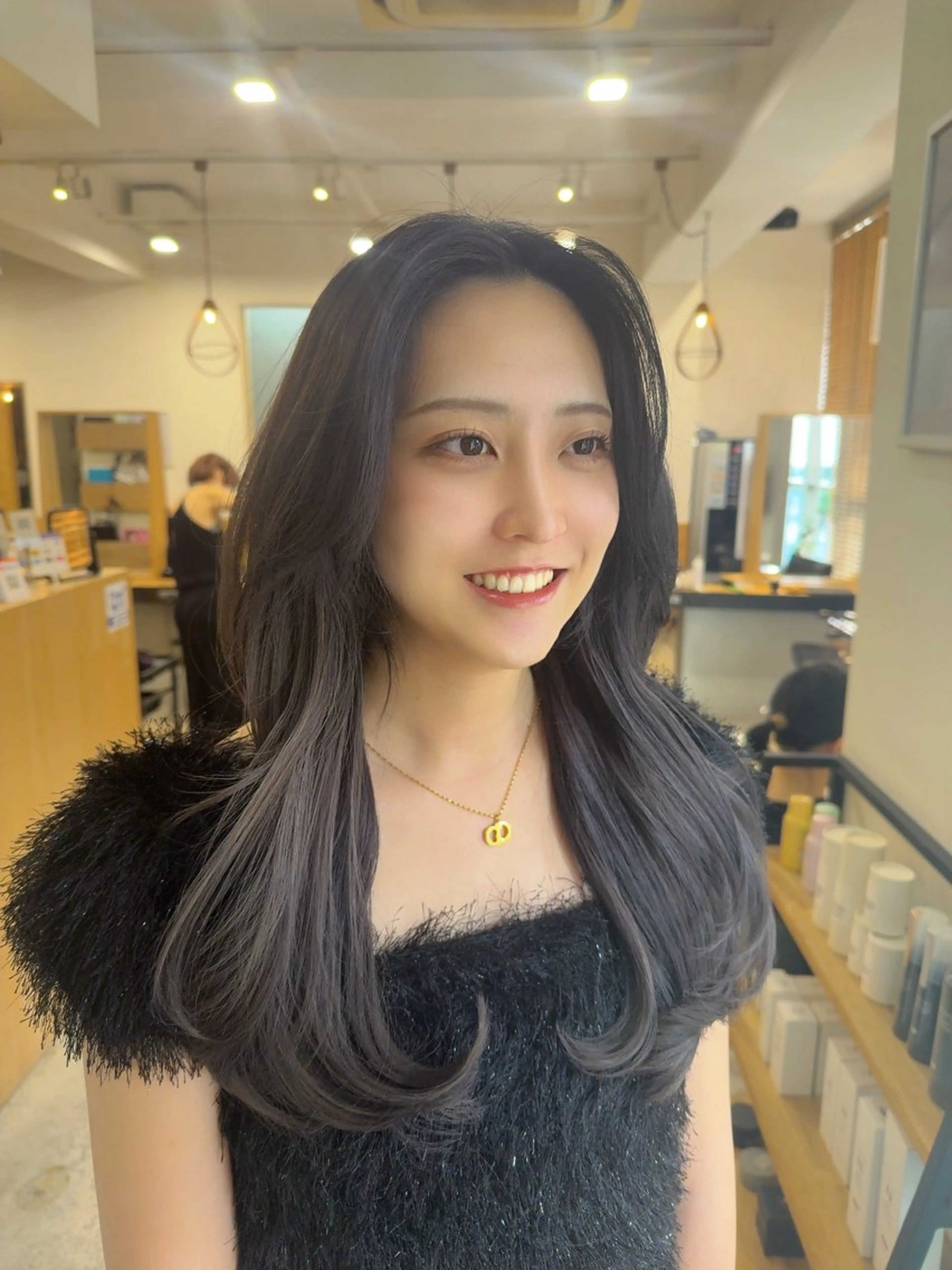 [当日限定‼️]似合わせカット×ケアカラー×最高級ハホニコトリートメン𓂃🫧‪の写真