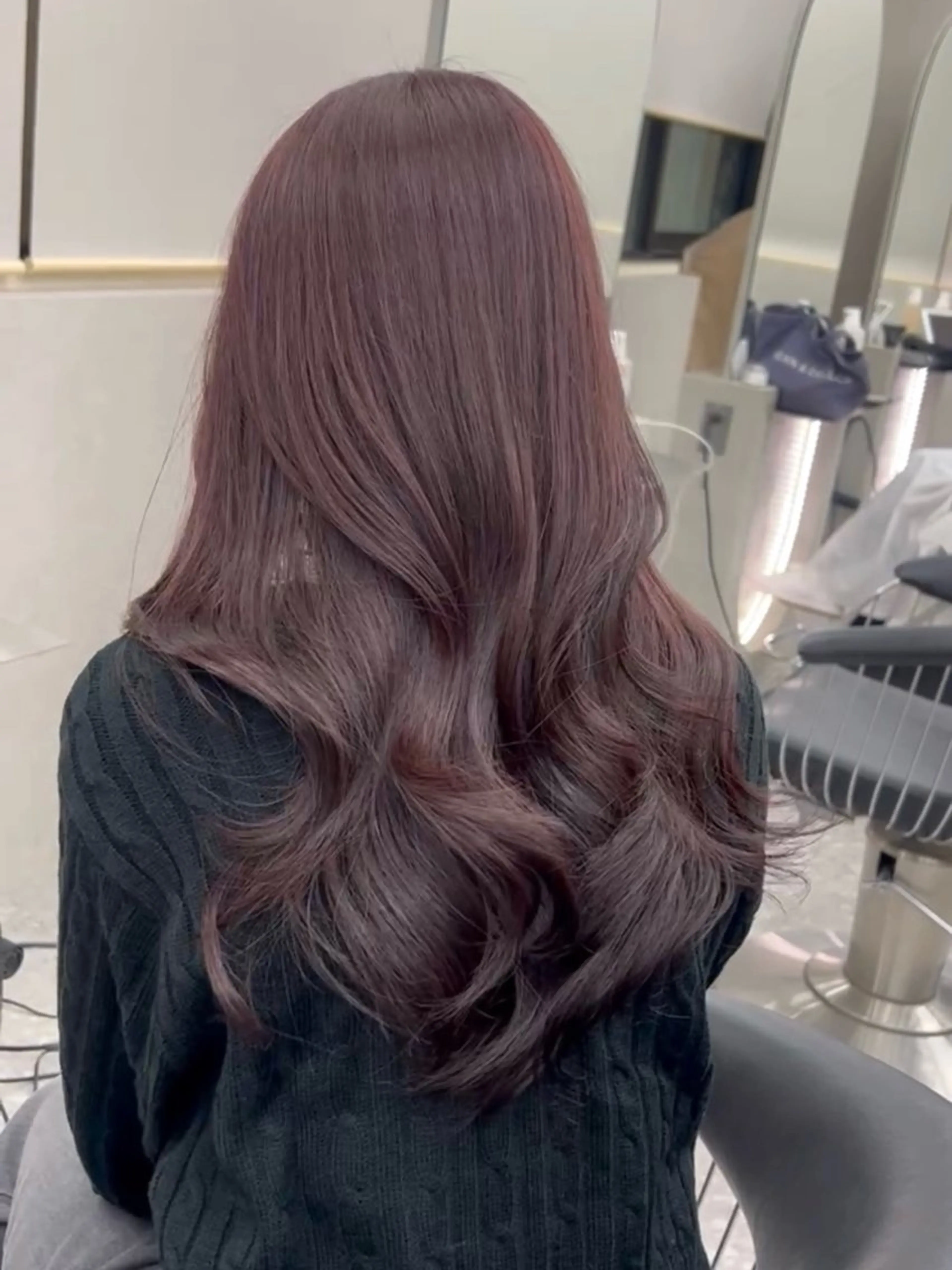 ロング カラー ブリーチ ブラウンカラー ダブルカラー ブリーチなしカラー ピンクカラー ヘアカラー Hiroki 韓国ヘア🇰🇷のヘアスタイル