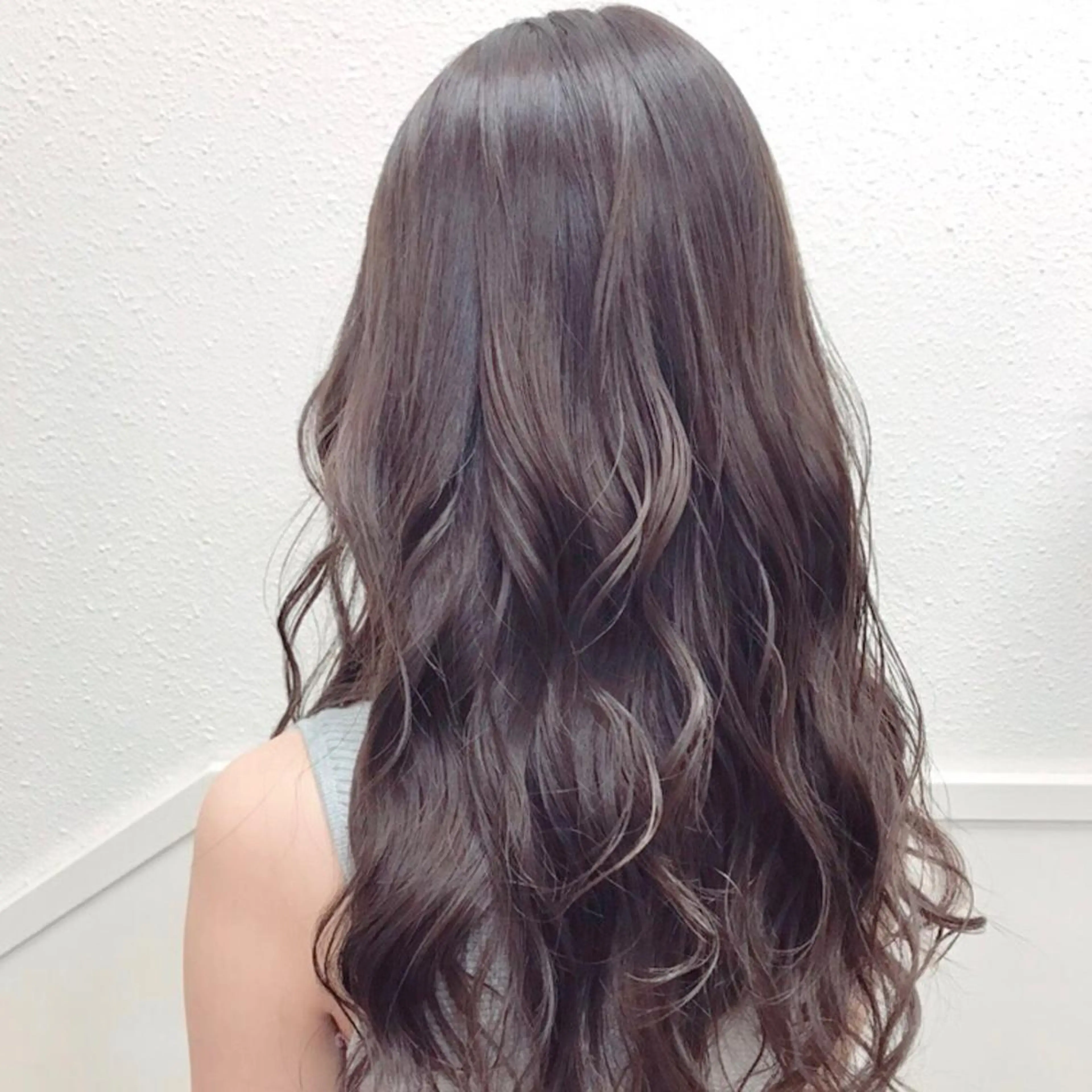 ロング カラー ブラウンカラー 韓国　縮毛矯正 髪質改善　木村のヘアスタイル