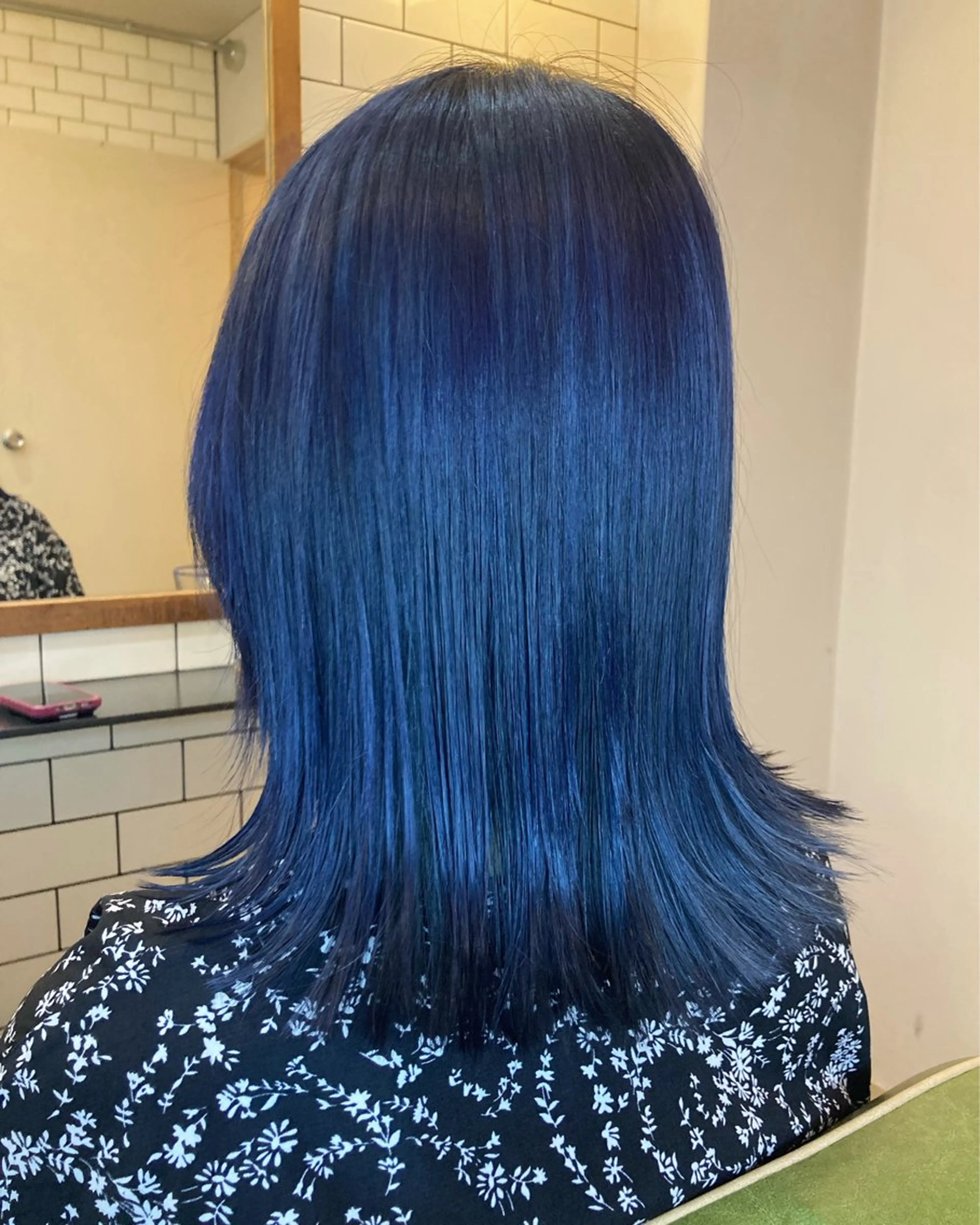 ミディアム カラー 丸みショート🌙 タッセルボブ/井上翔のヘアスタイル