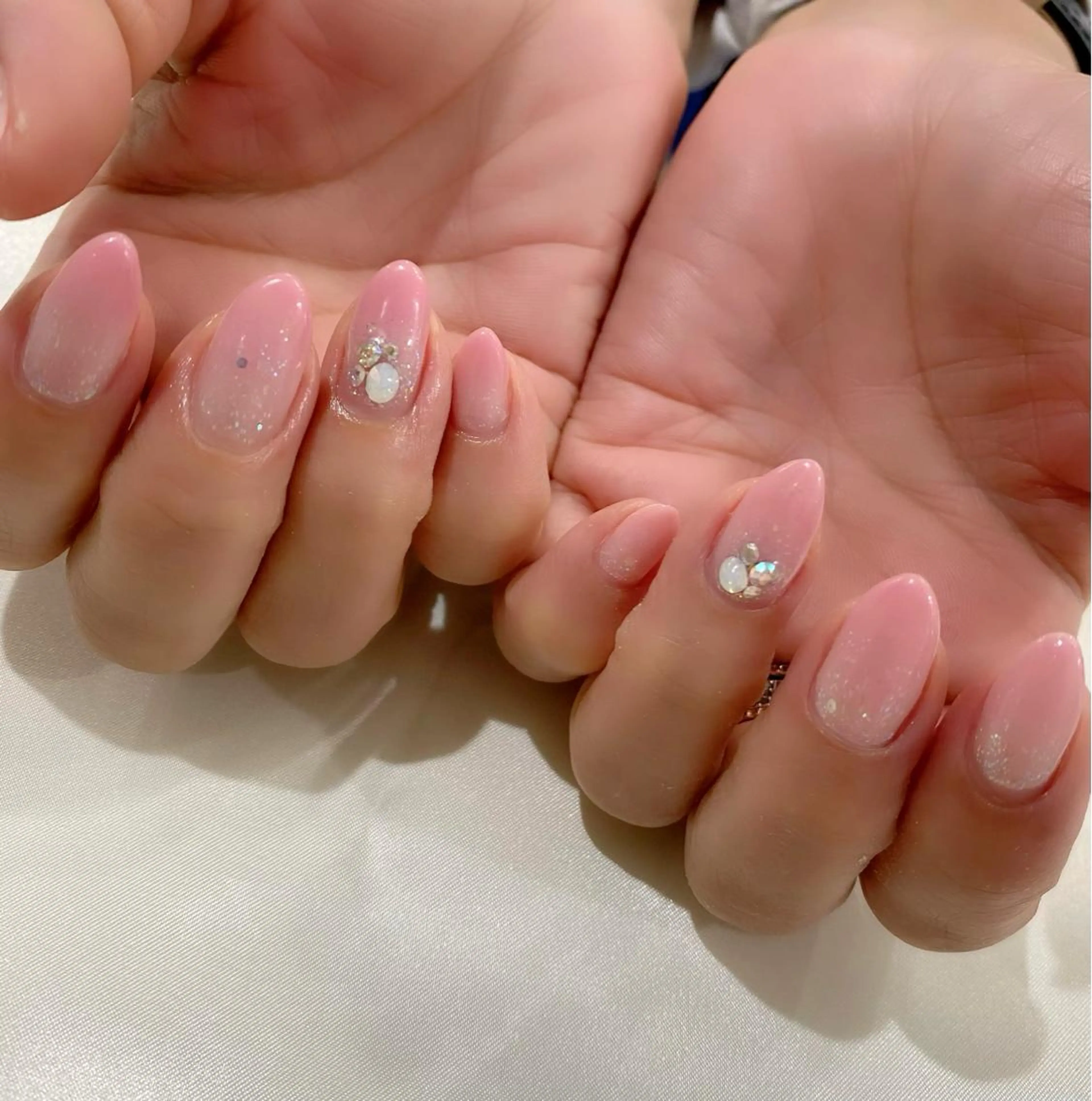 ネイル オーロラネイル 桜ネイル グラデーション ピンク 春ネイル Salon Ｋのネイルデザイン