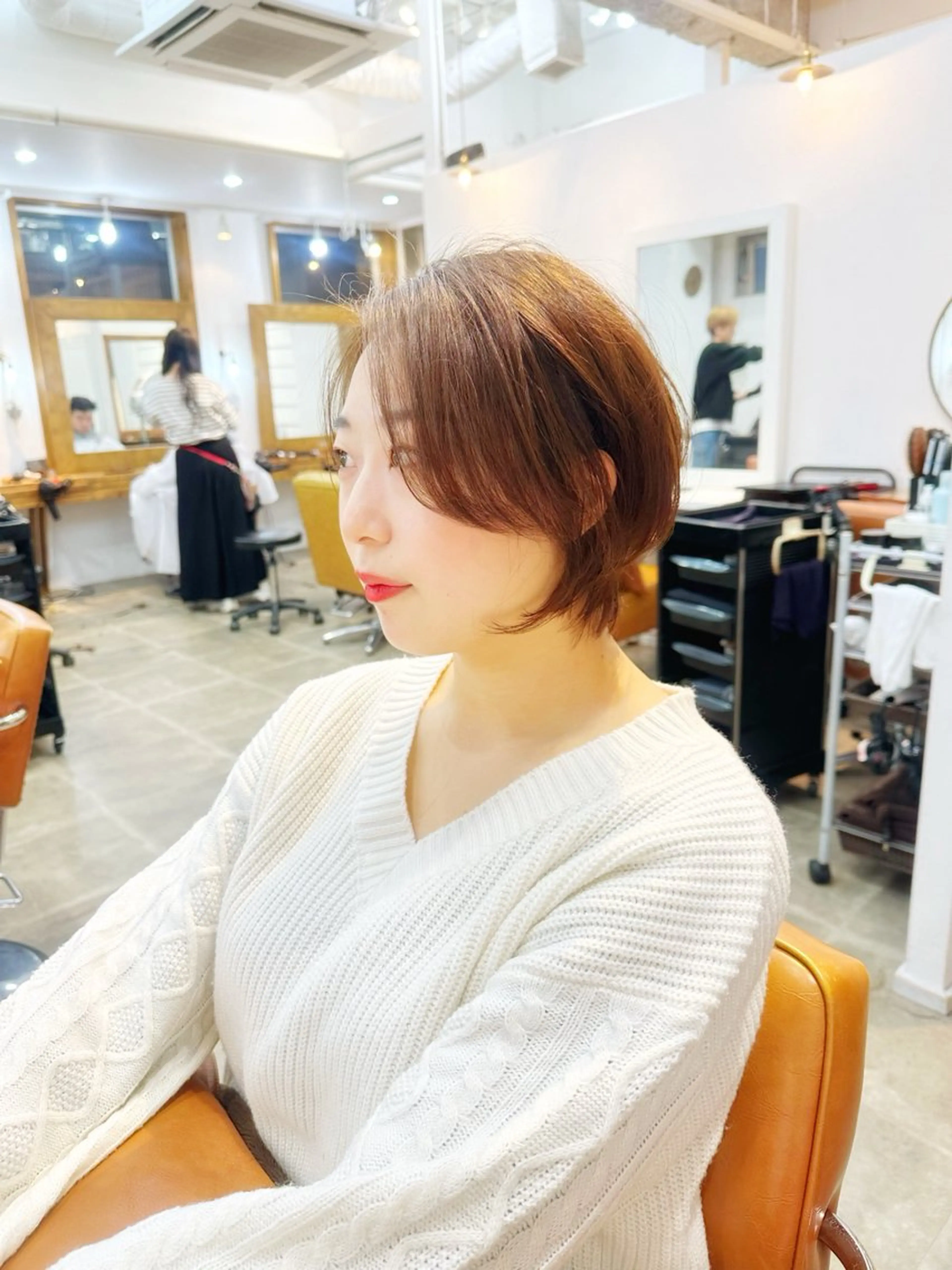 ショート カット ヘアカラー トリートメント newline銀座所属・銀座ショート/ 大人ショート/金子涼のヘアスタイル