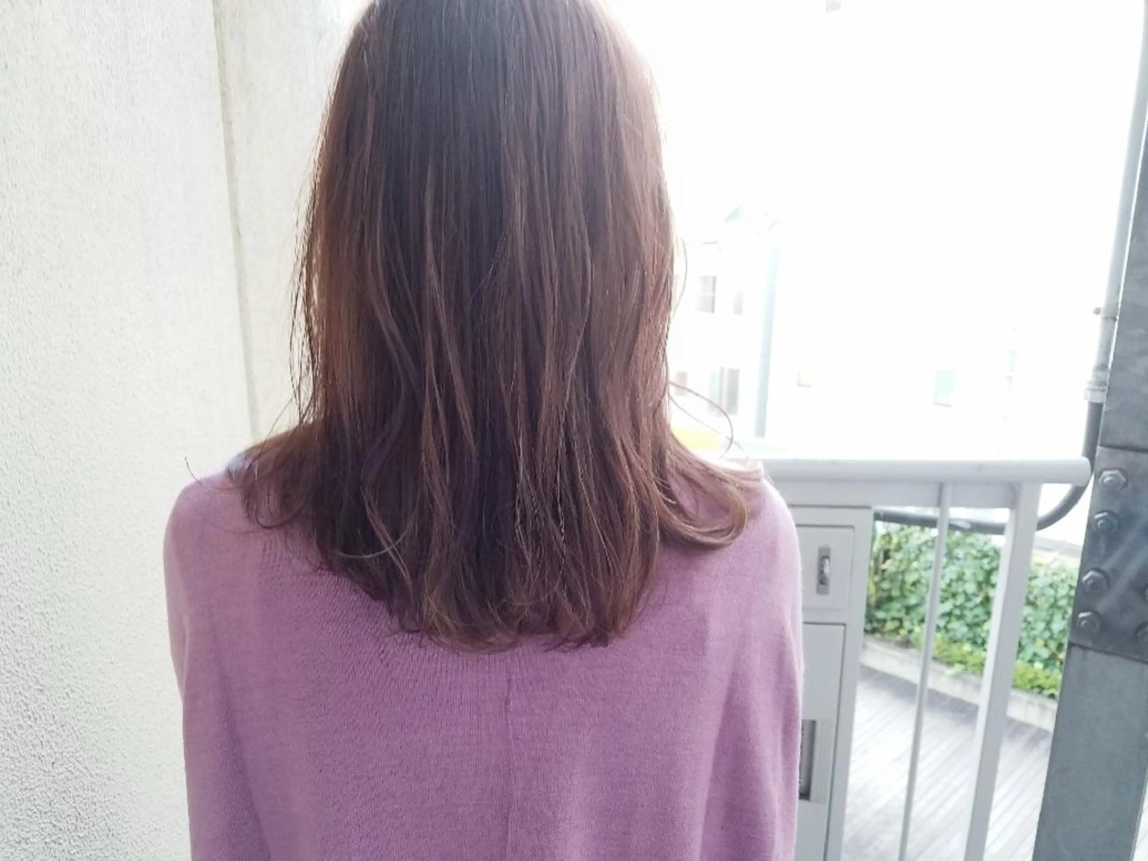 ミディアム カラー ウルフ、ボブ美容師 今井のヘアスタイル