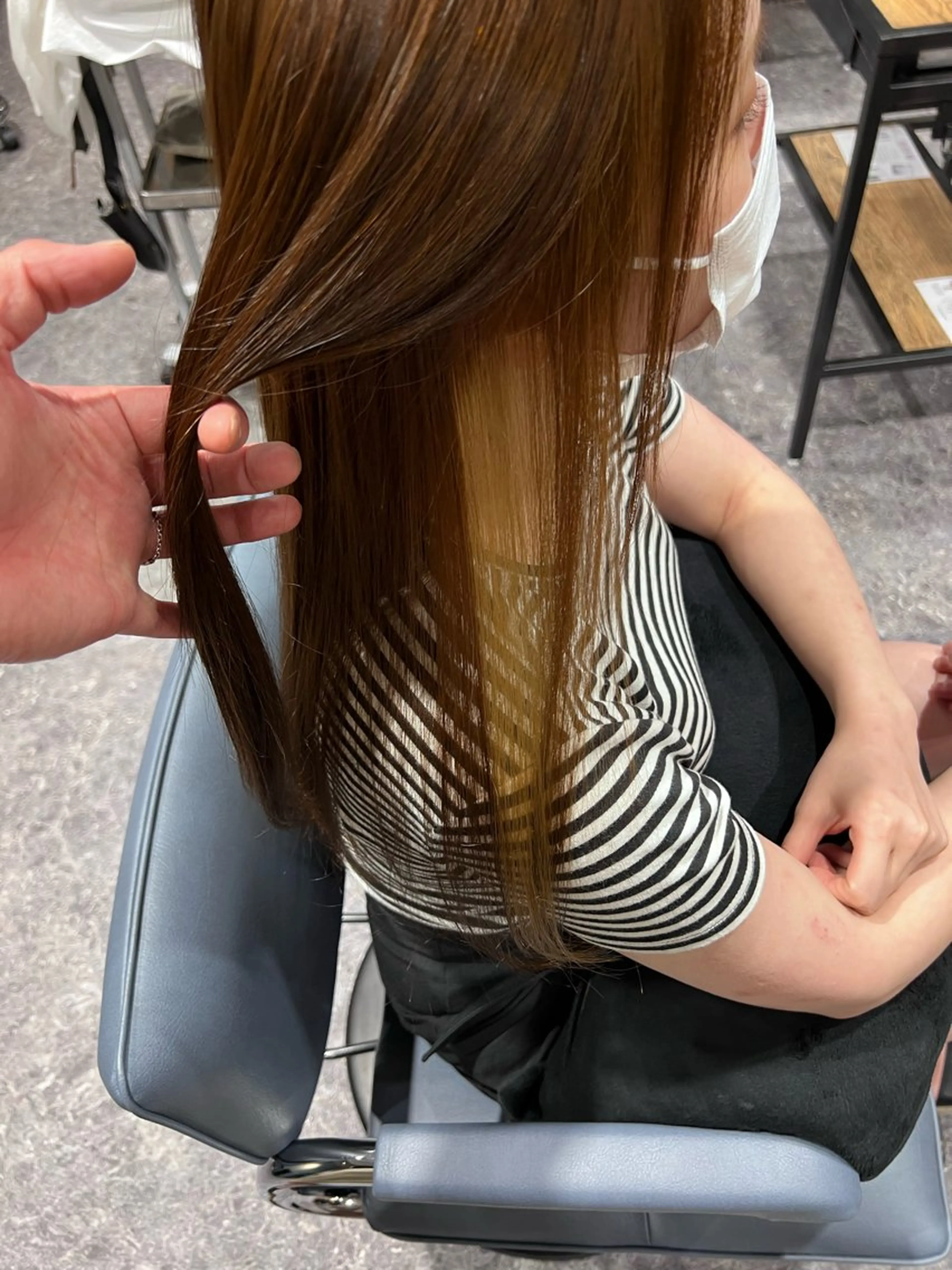 ロング 髪質改善 縮毛矯正 カット 縮毛矯正 トリートメント ヘッドスパ OAK 中目黒のヘアスタイル
