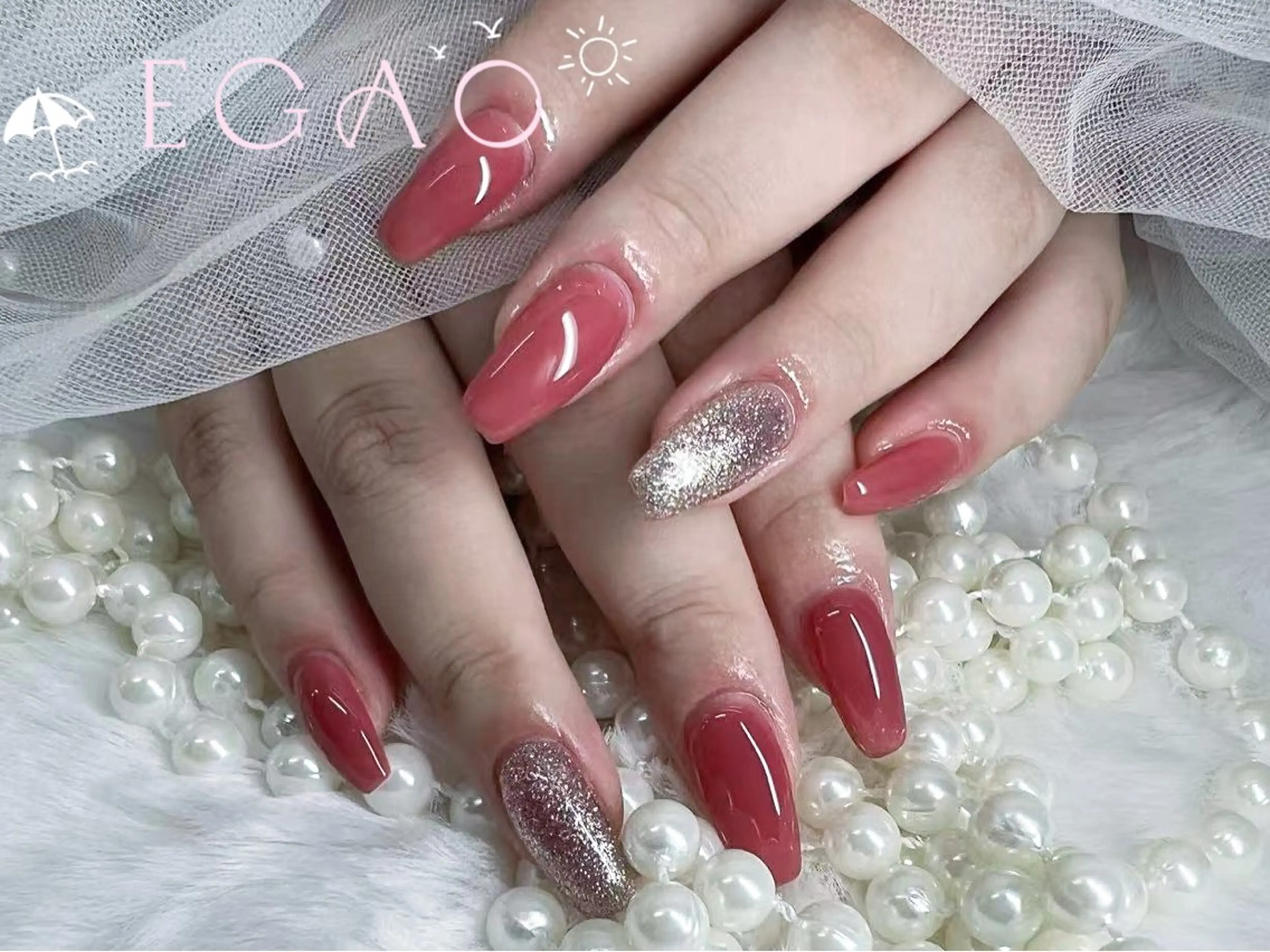 ネイル アートネイル フットネイル フレンチネイル ジェルネイル グラデーション ハンドネイル Egao Nail Salonのネイルデザイン