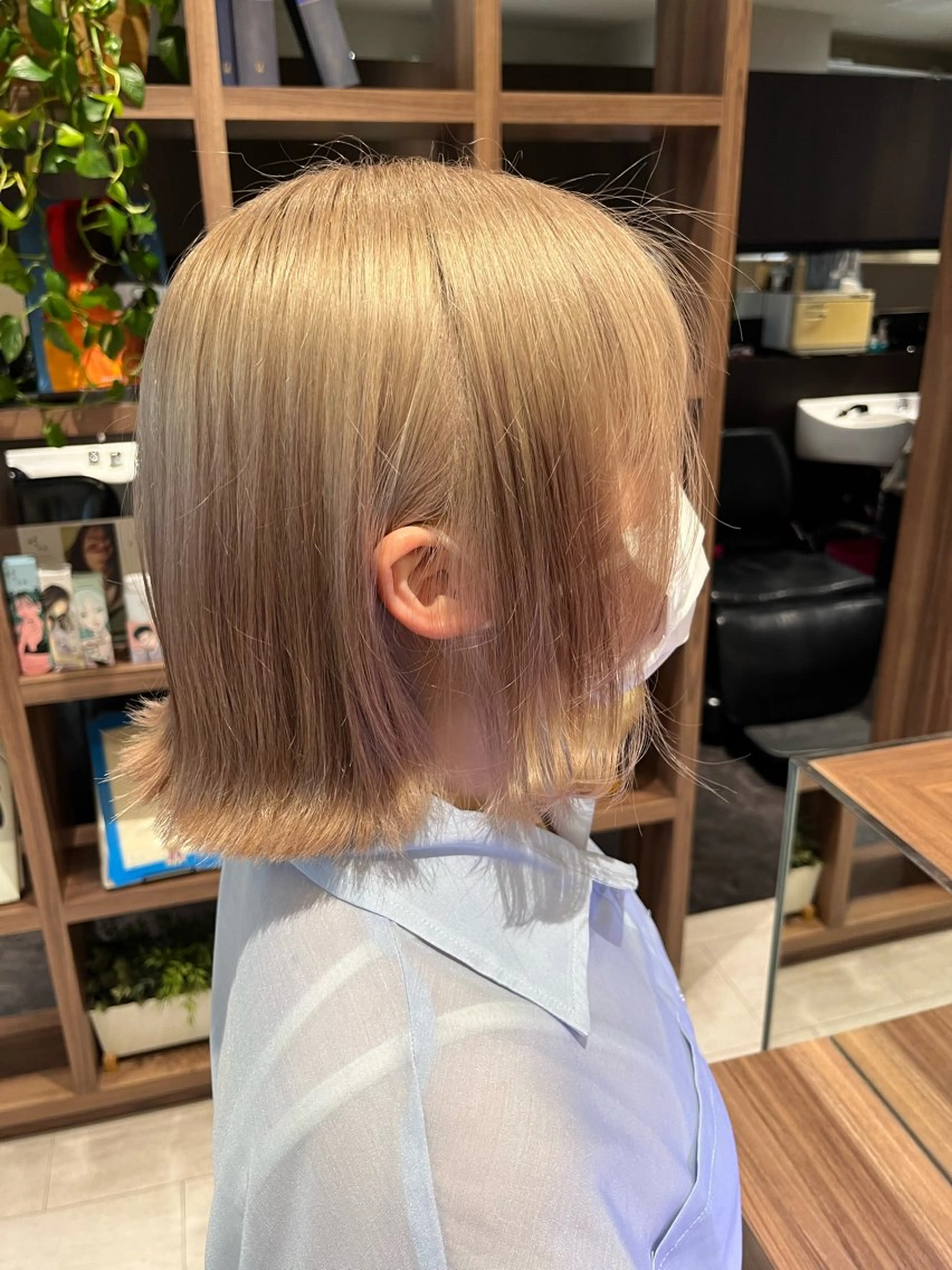 ミディアム カラー オレンジ ヘアカラー dogstar小林諒 レイヤー/ブリーチのヘアスタイル