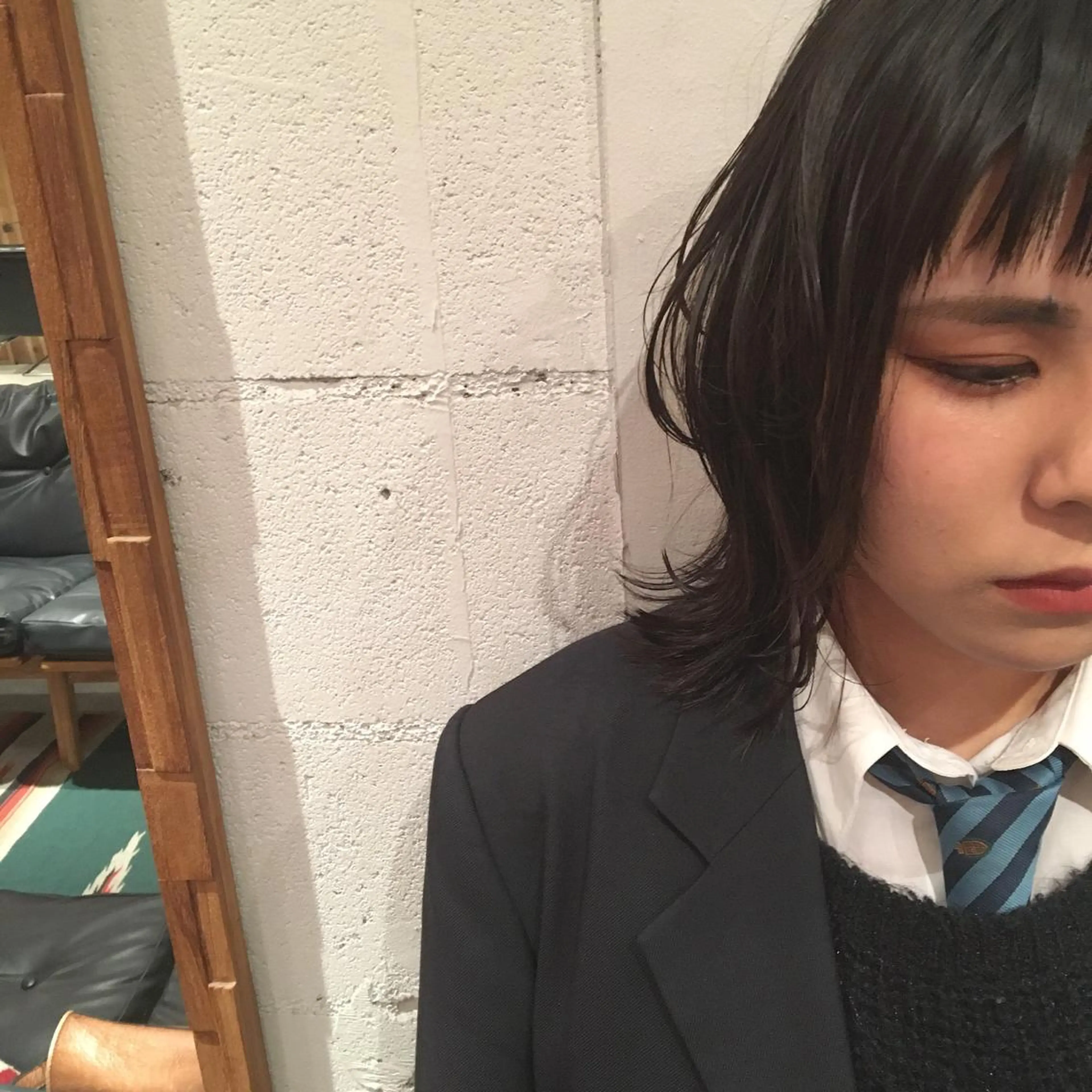 ミディアム ウルフカット カット emme MIHO♡のヘアスタイル