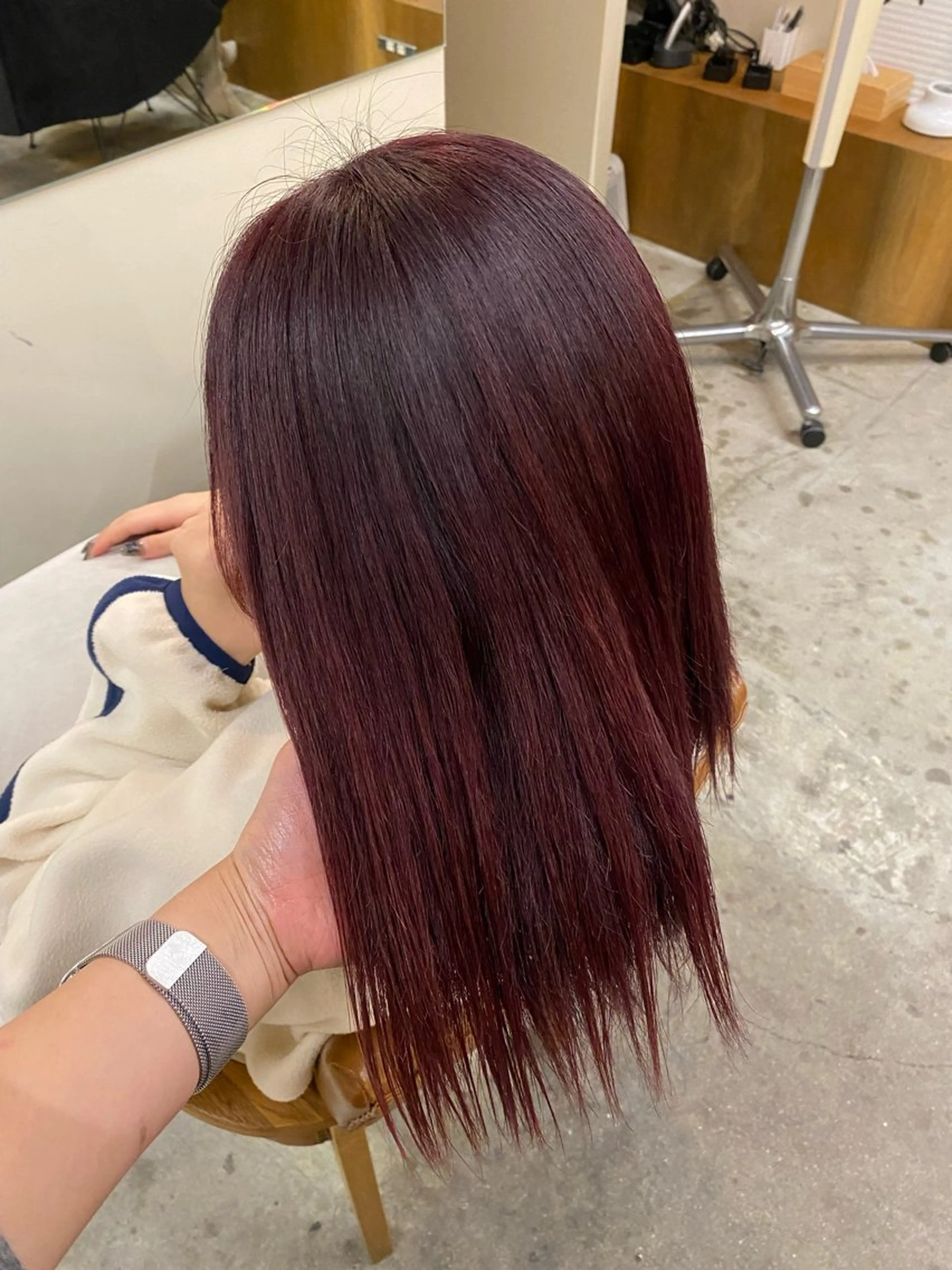 ミディアム カラー NIKO/名古屋/ 伏見/花屋併設のヘアスタイル