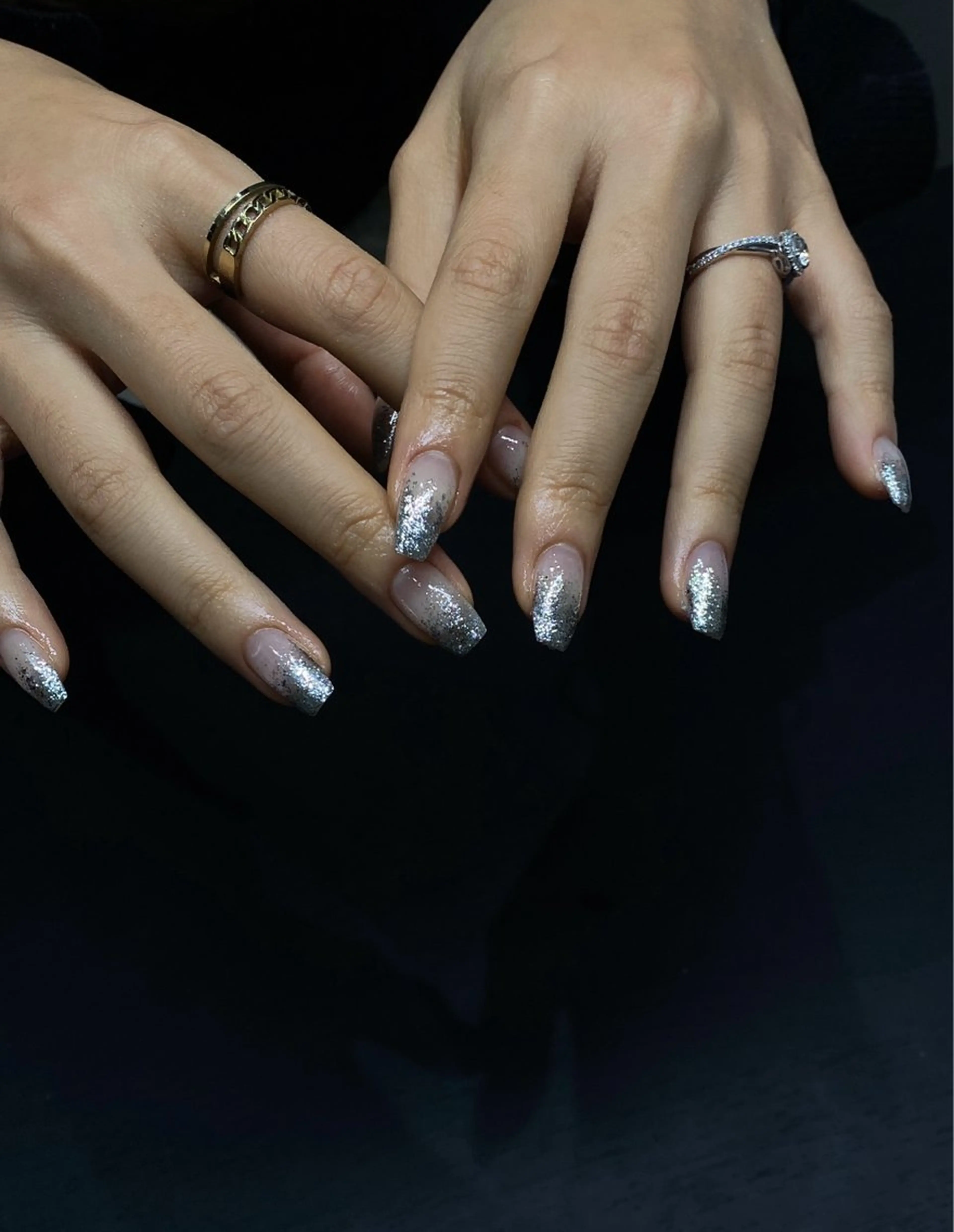 ネイル ラメ(グリッター) ハンドネイル ハンドケア NILATE所属・渡邉 あいのネイルデザイン