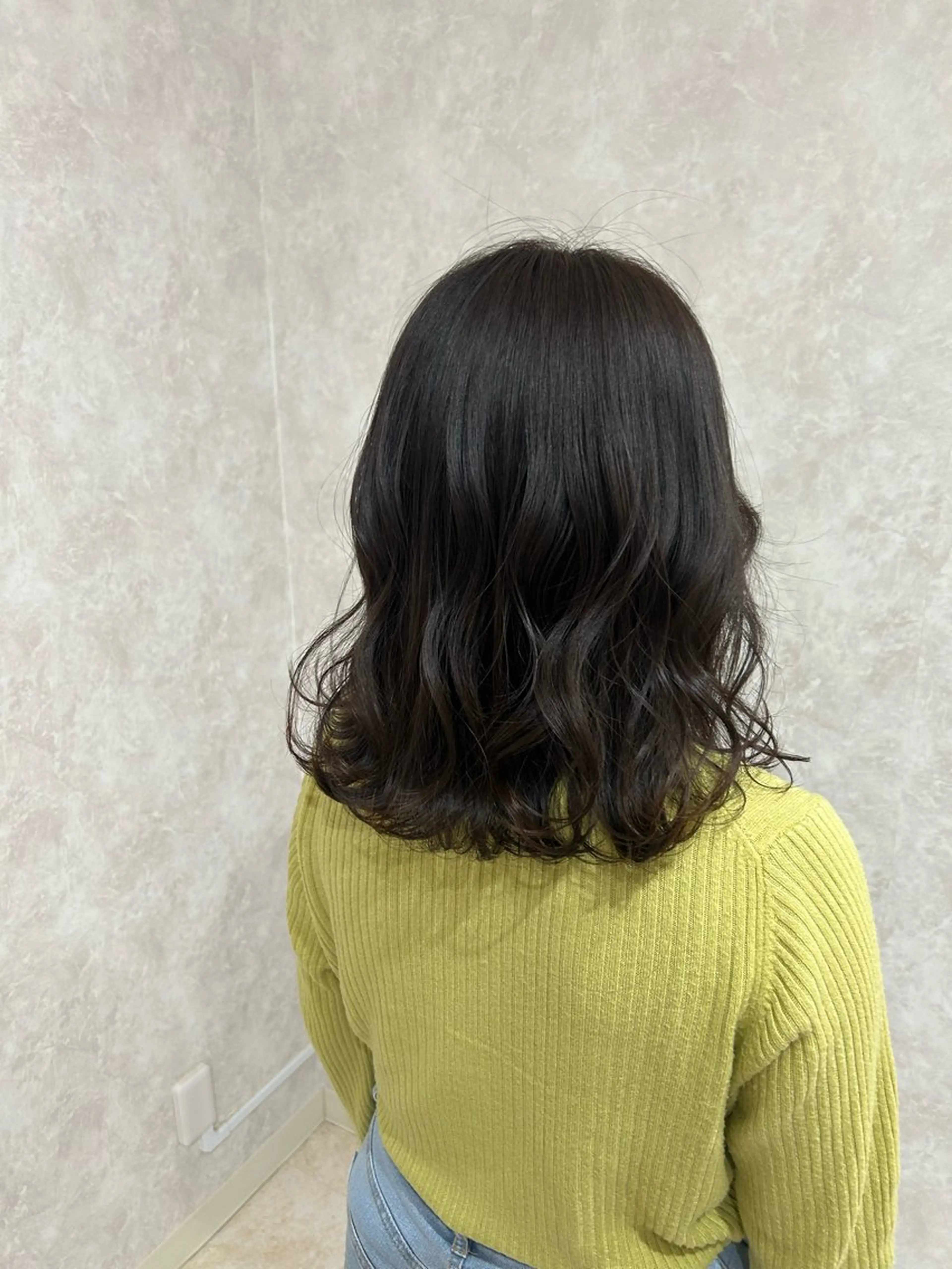 セミロング カラー ヘアカラー トリートメント 🧸MAKOTO🧸 ✂︎💚Rico💚のヘアスタイル