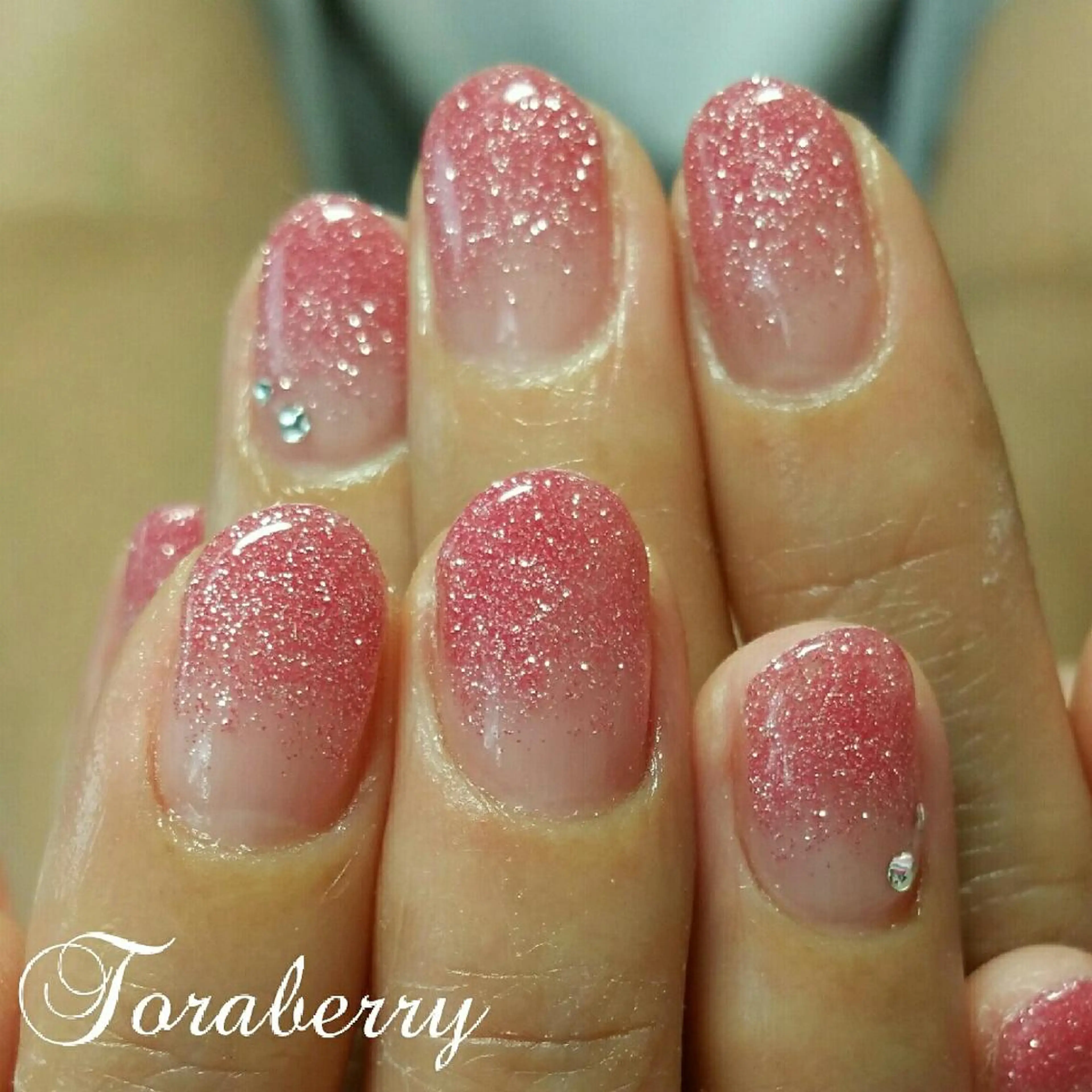 ネイル グラデーション ラメ(グリッター) ラメグラデーション ネイリスト なつみのネイルデザイン