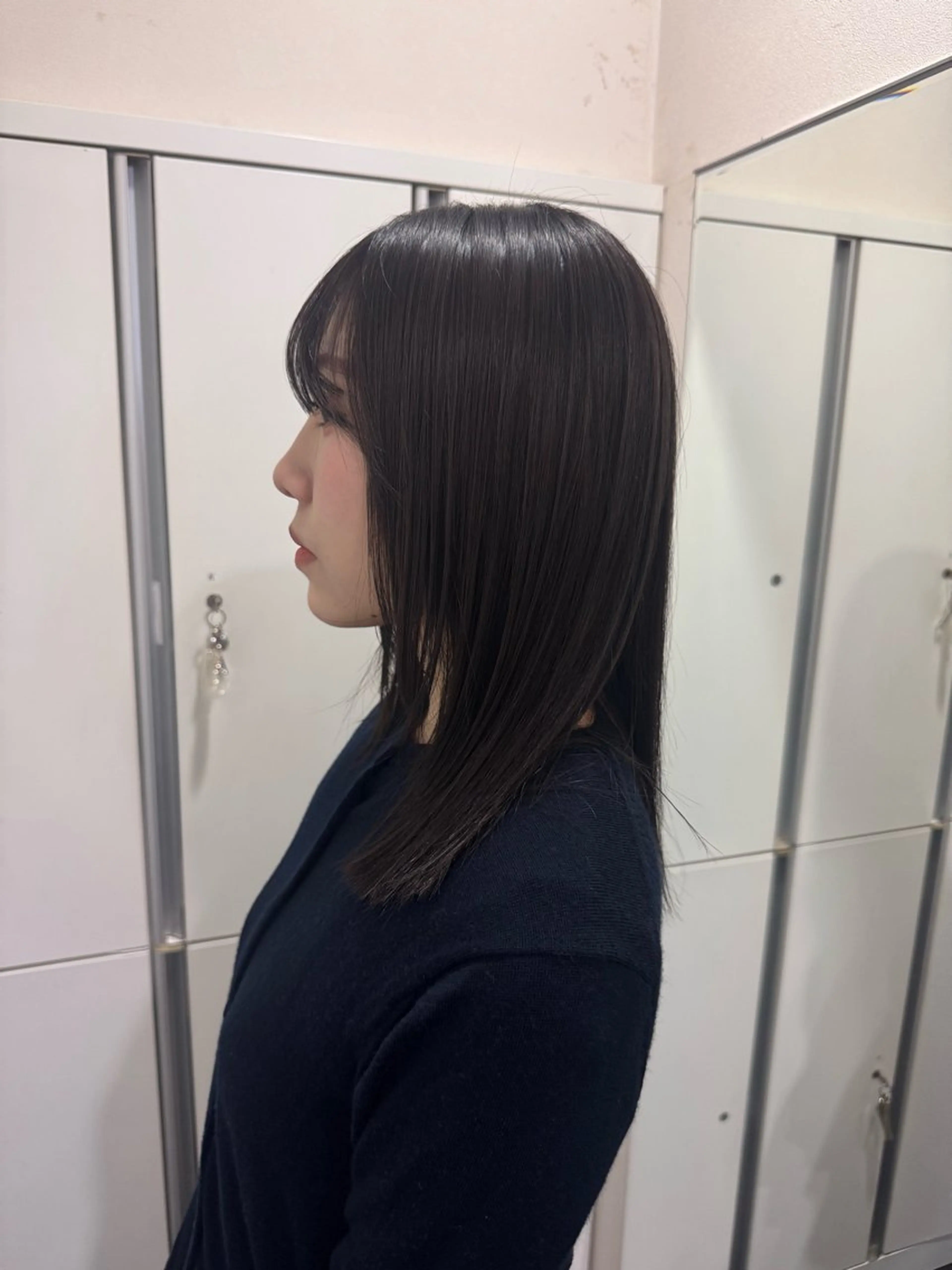 セミロング ダブルカラーベージュ カラー/tuburaのヘアスタイル