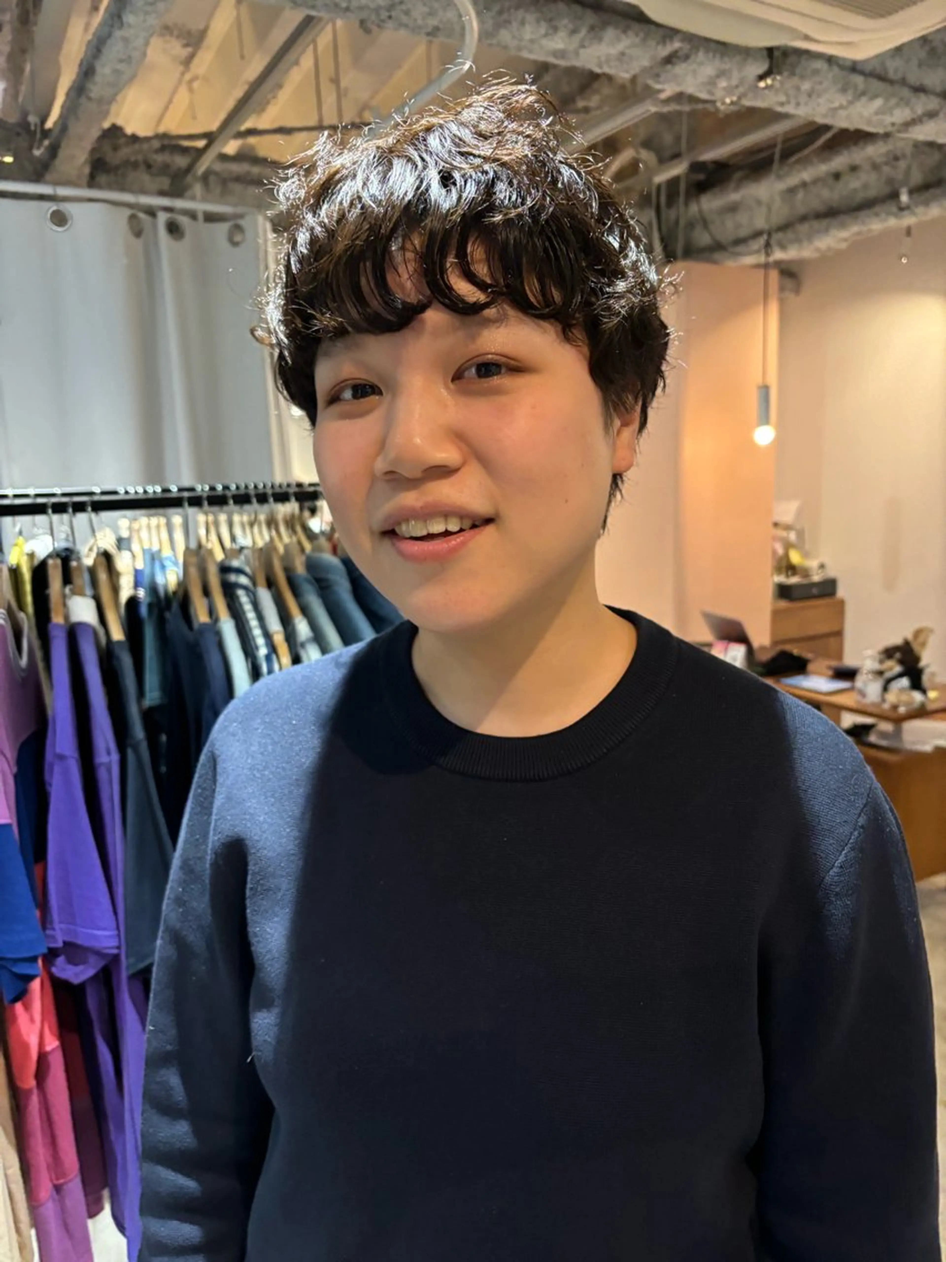 ショート カラー パーマ カット パーマ トリートメント Hayashi Shioriのヘアスタイル