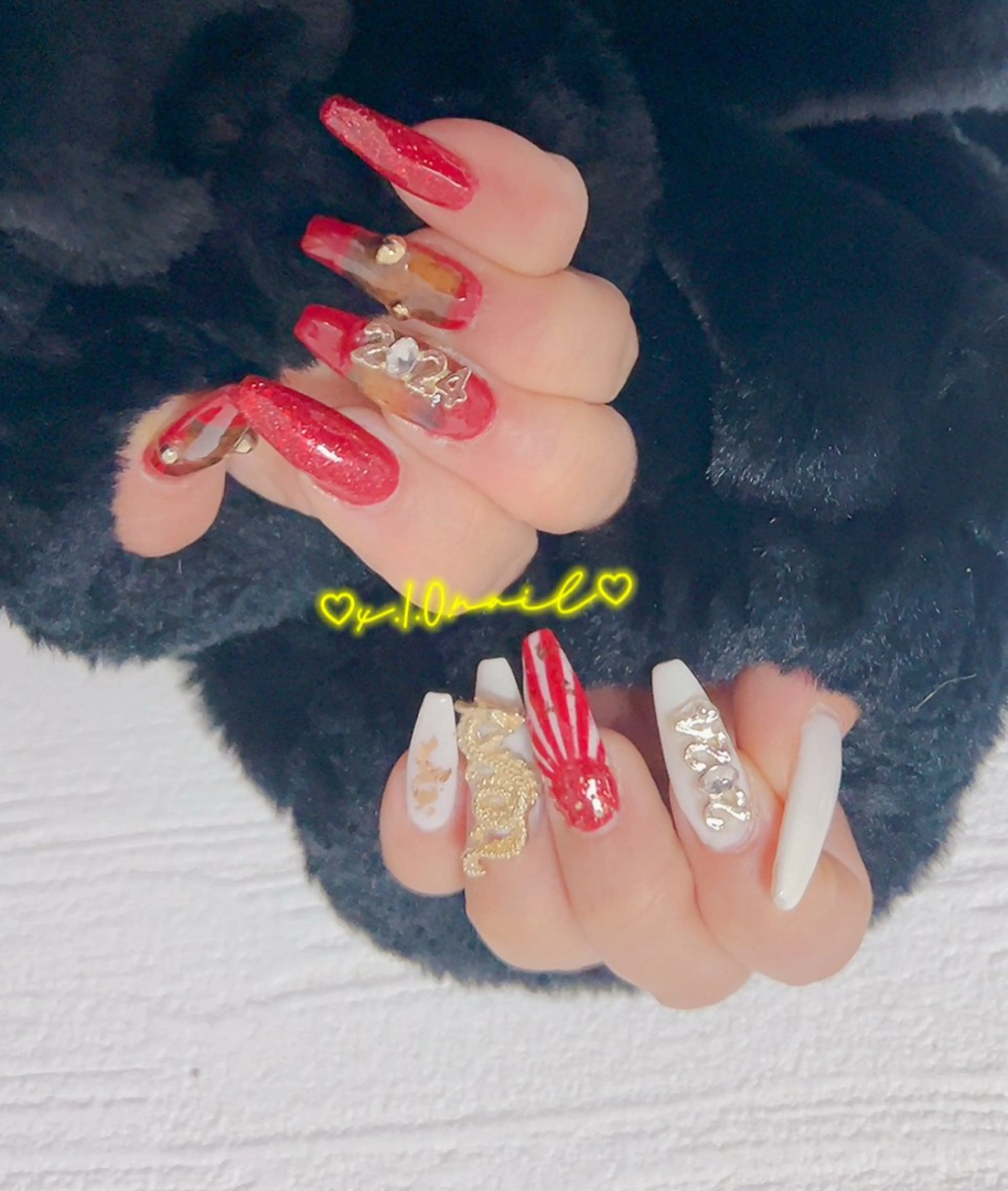 ネイル アニマル柄 アートネイル ニュアンスネイル ハンドネイル x.1.0.nail ♡Cのネイルデザイン
