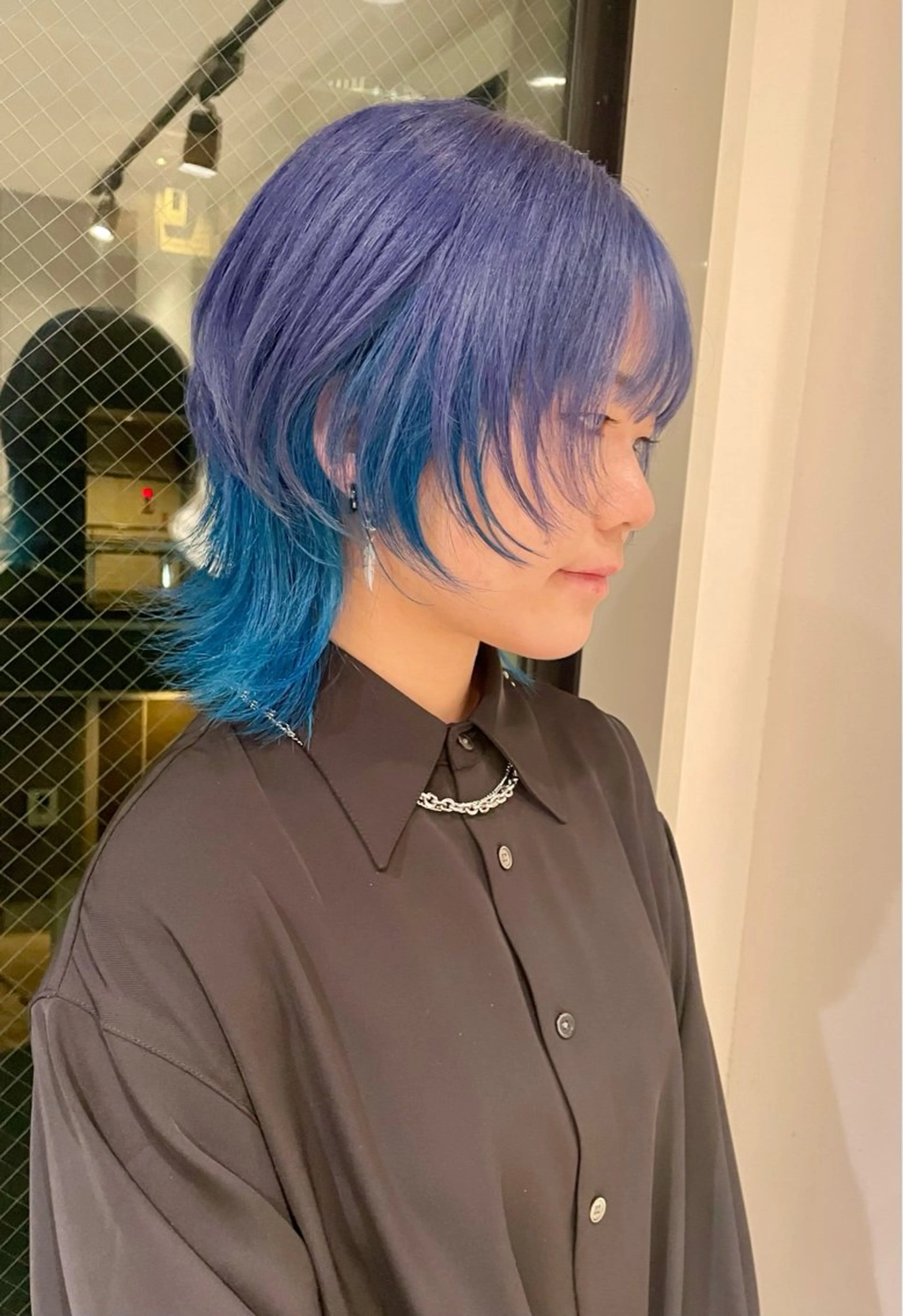 ミディアム ウルフカット GO TODAY SHAiRE SALON 原宿本店所属・REINA/ブリーチ /ハイトーン/原宿のヘアスタイル