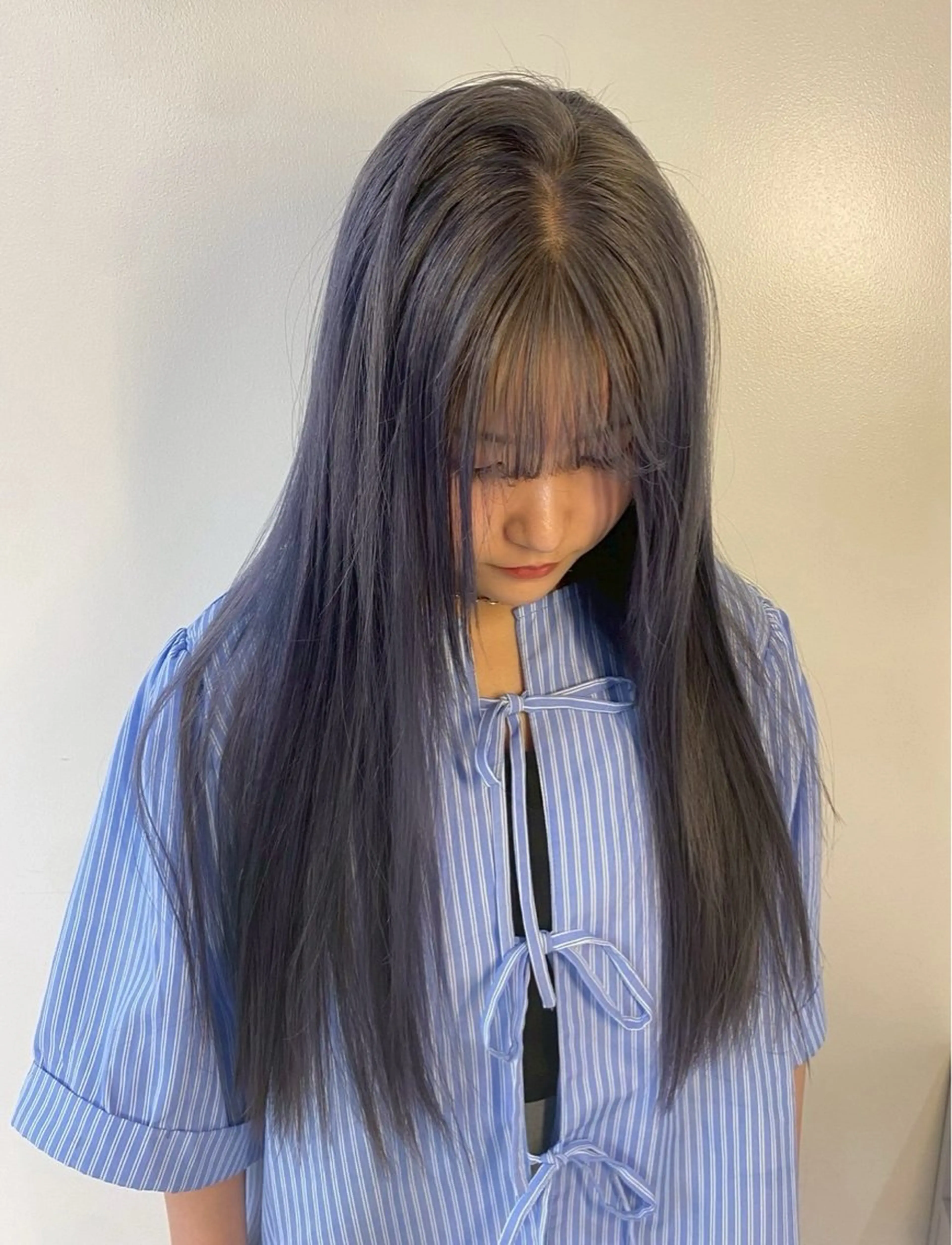 ロング カラー ブリーチ ケアブリーチ デザインカラー ダブルカラー イヤリングカラー ヘアカラー 八王子/レイヤー/ ハイトーン/バッサーのヘアスタイル