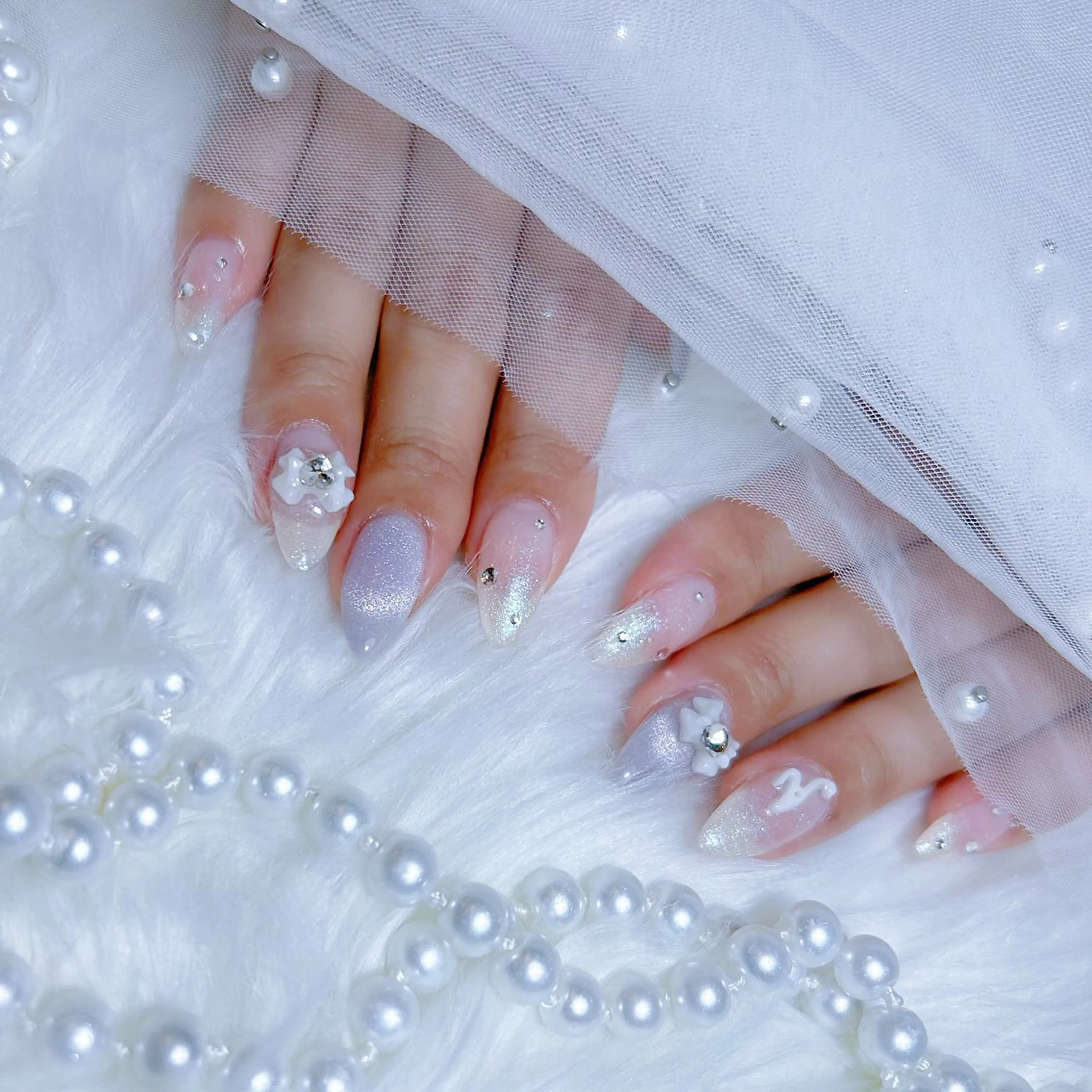 ネイル ハンドネイル Yudia🩵 Yuiのネイルデザイン