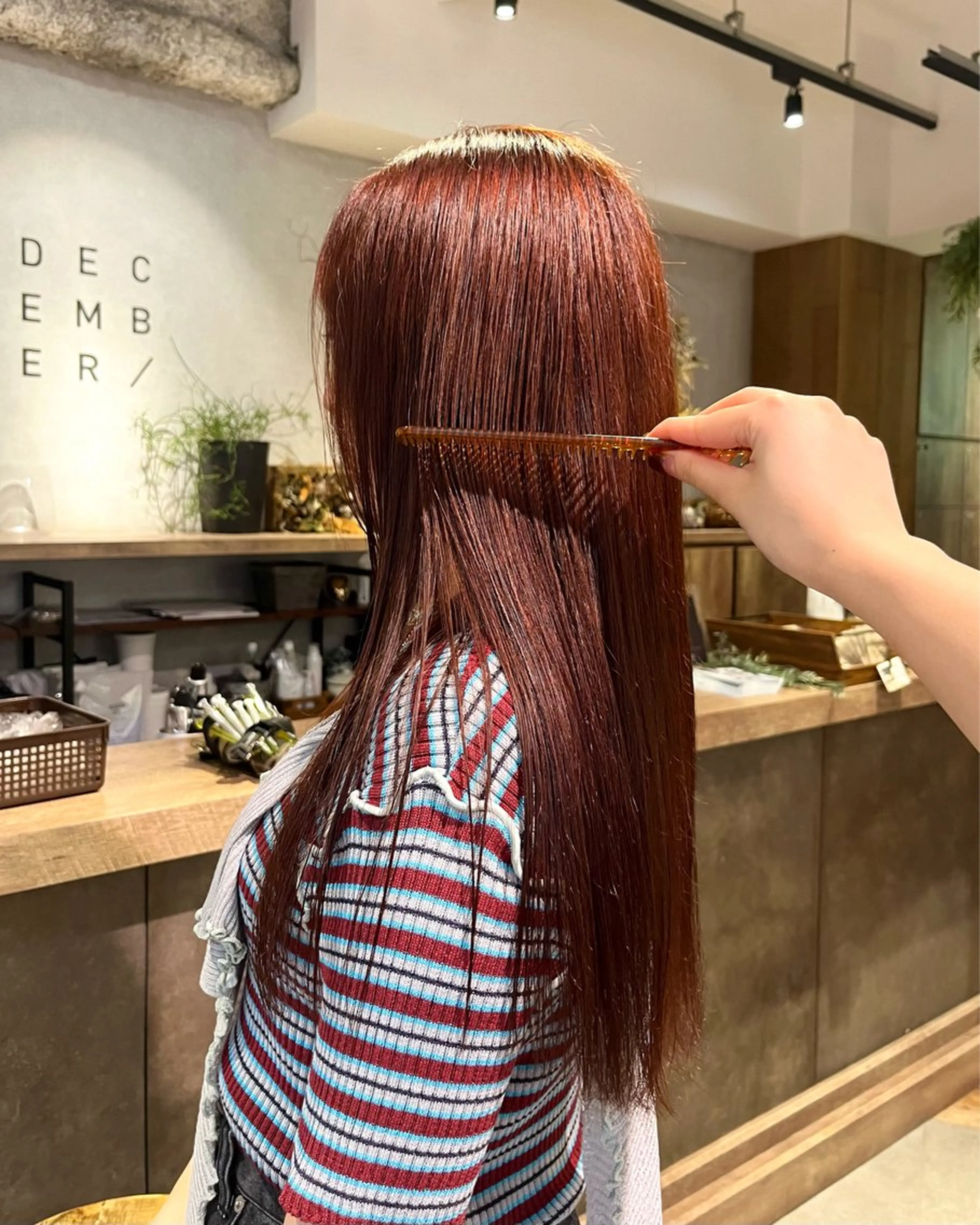 カラー ブリーチ ダブルカラー ブリーチなしカラー ヘアカラー トリートメント 🍒暖色カラー🍒 ueno aiのヘアスタイル