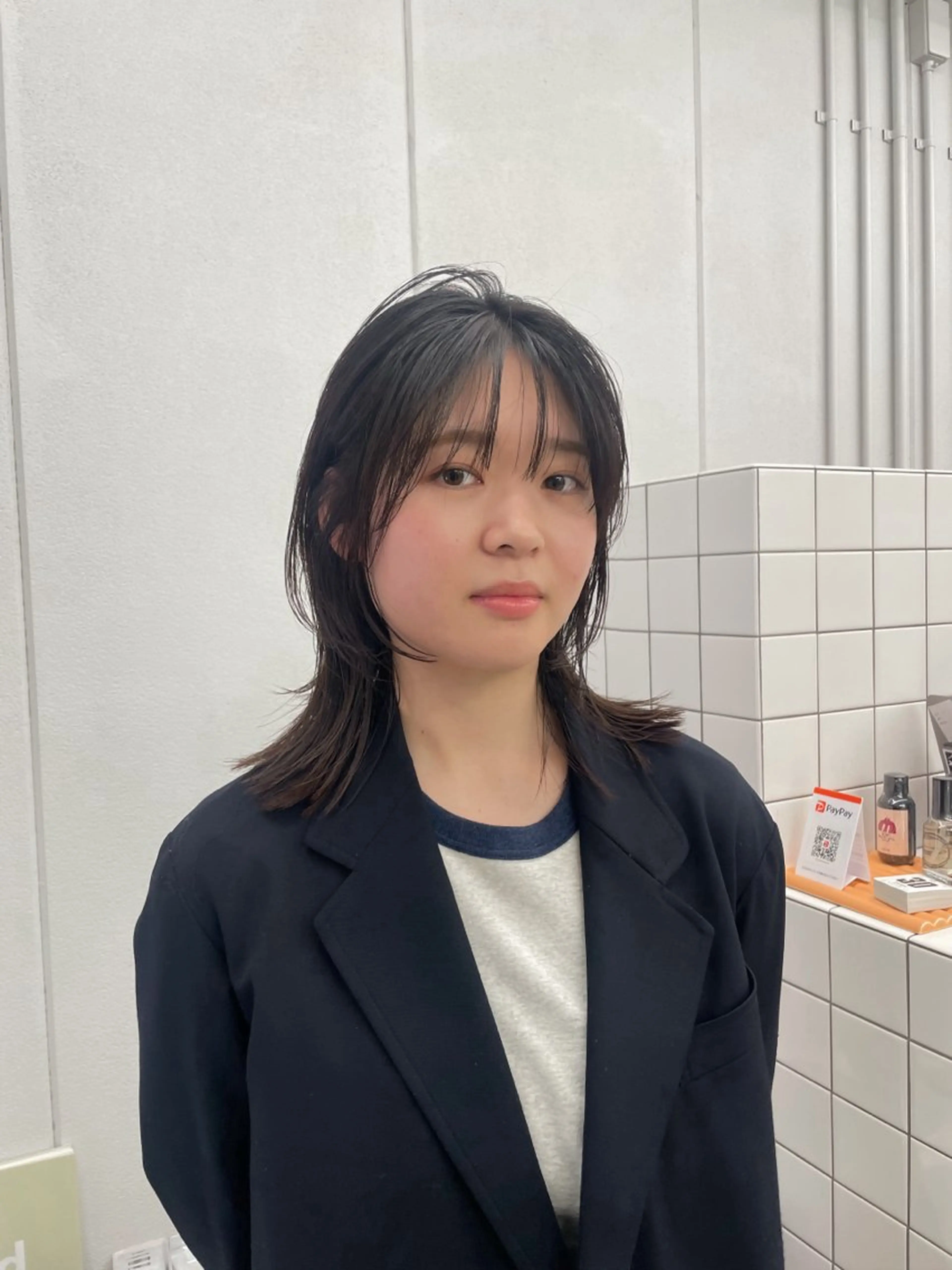 ミディアム カット 関 京磨のヘアスタイル
