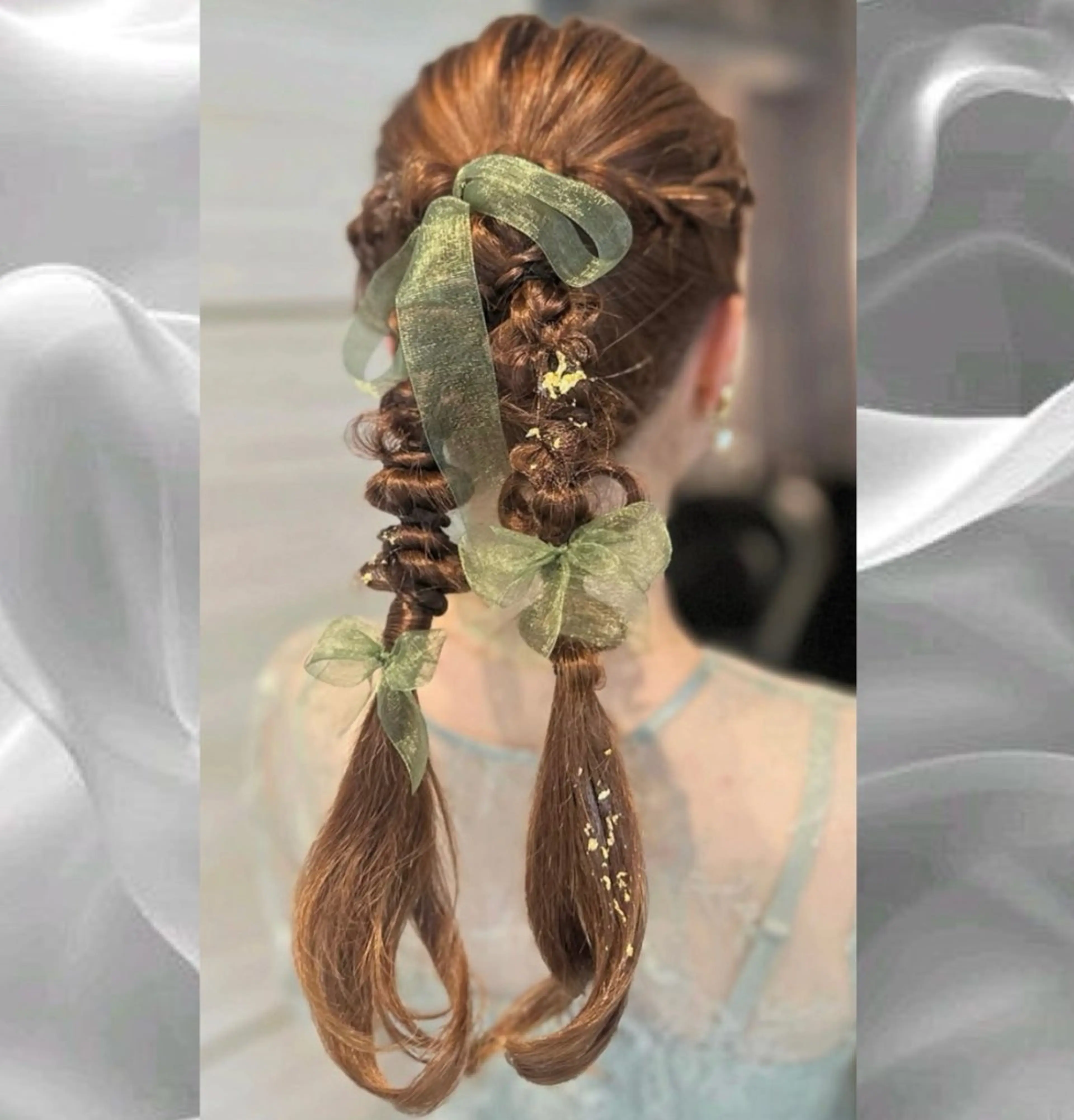 ロング ヘアセット 島崎 穂乃香のヘアスタイル