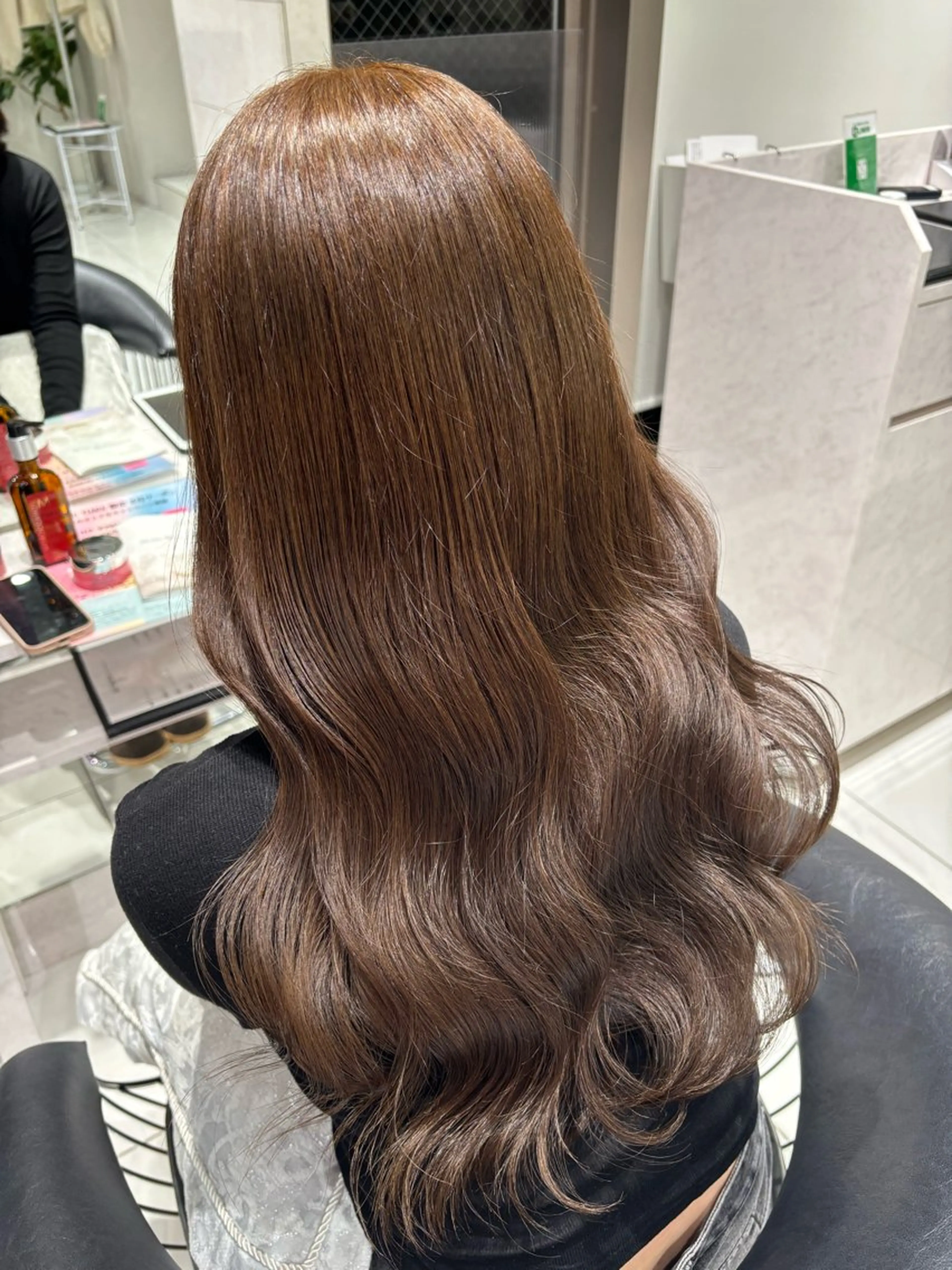 ツヤツヤ🫧ブリーチなしダブルカラー🎀🎀の写真