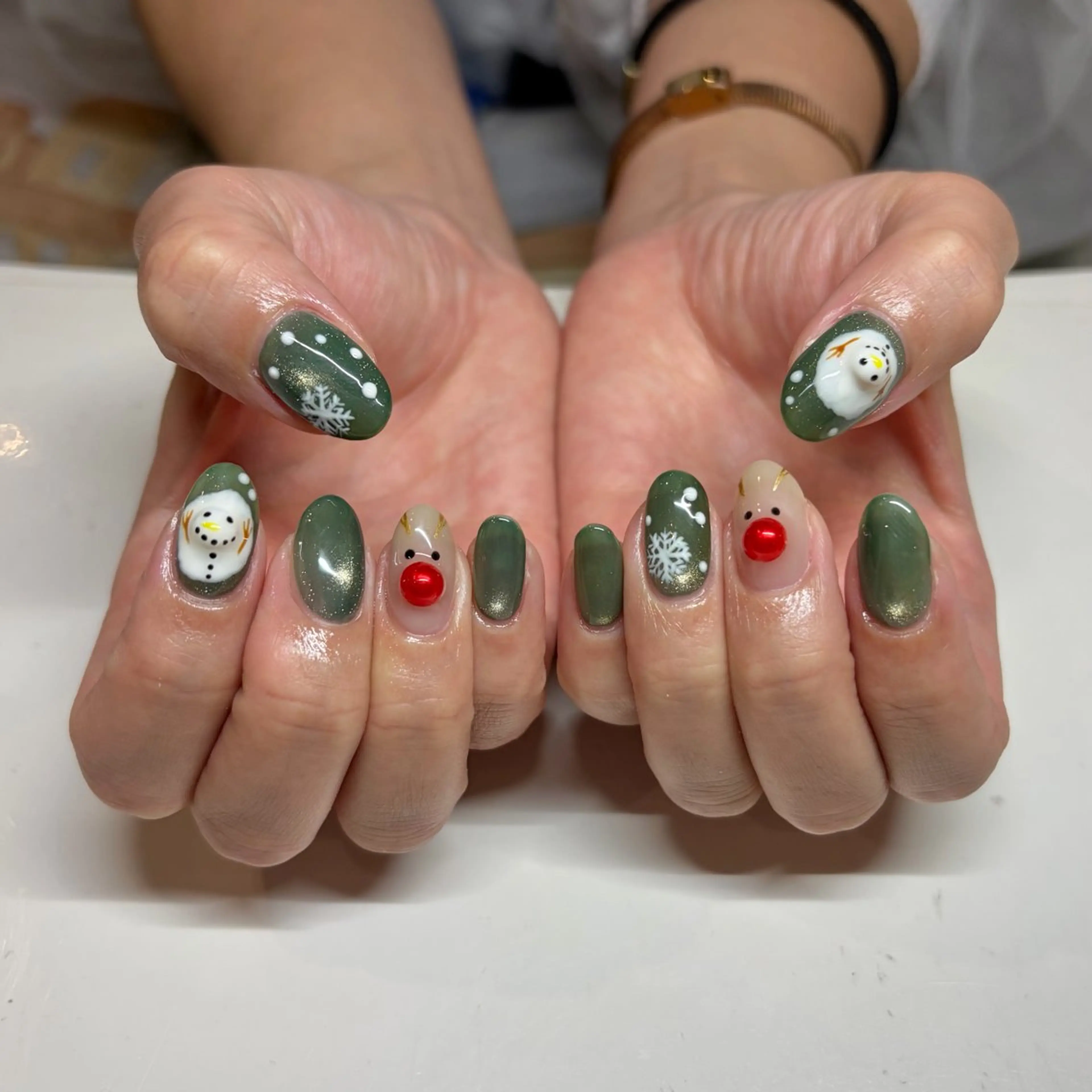 ネイル 冬ネイル クリスマス イーミリー市川店 moekaのネイルデザイン
