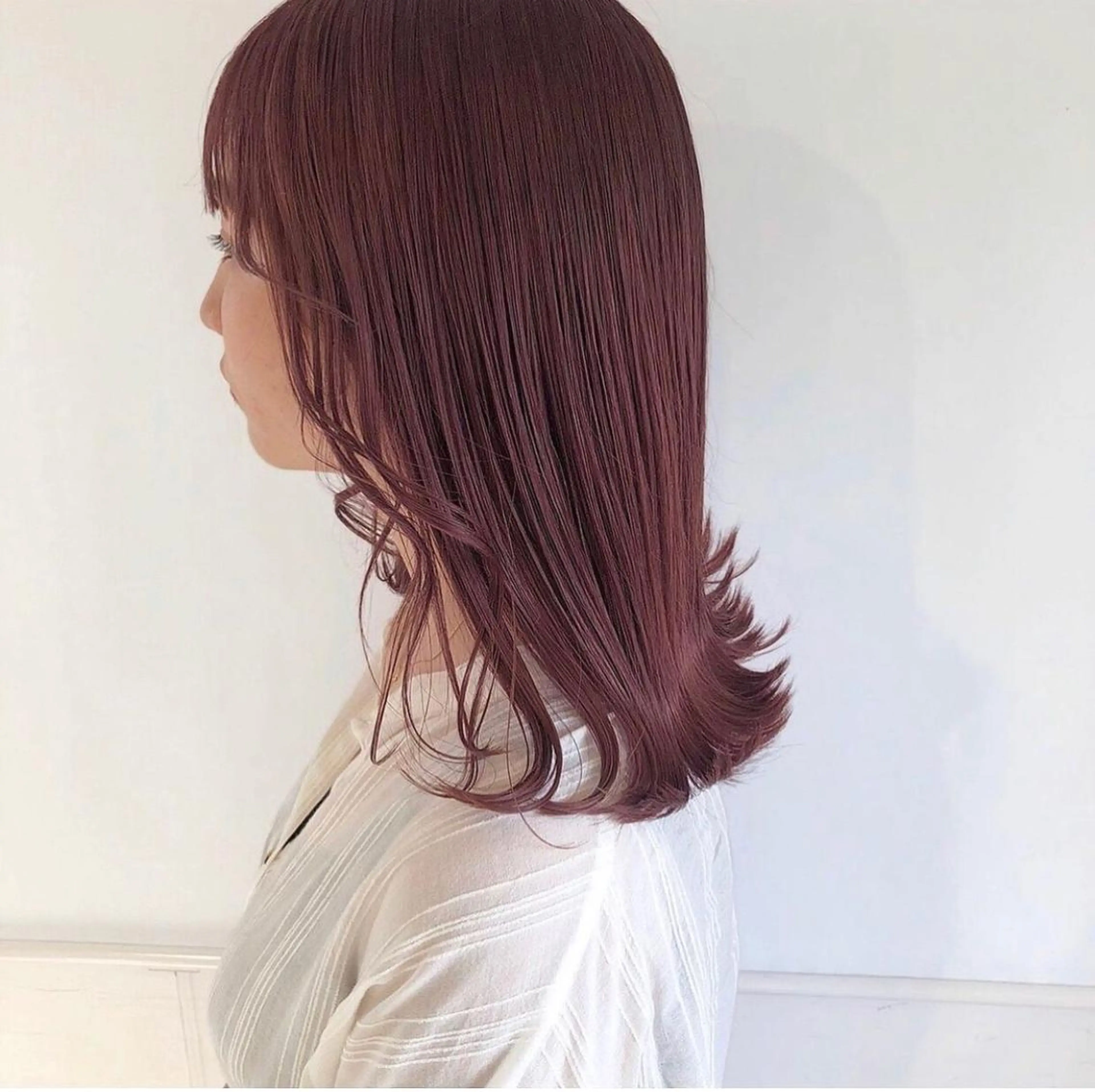 ミディアム ParveMix 佐々木梨紗🤍のヘアスタイル