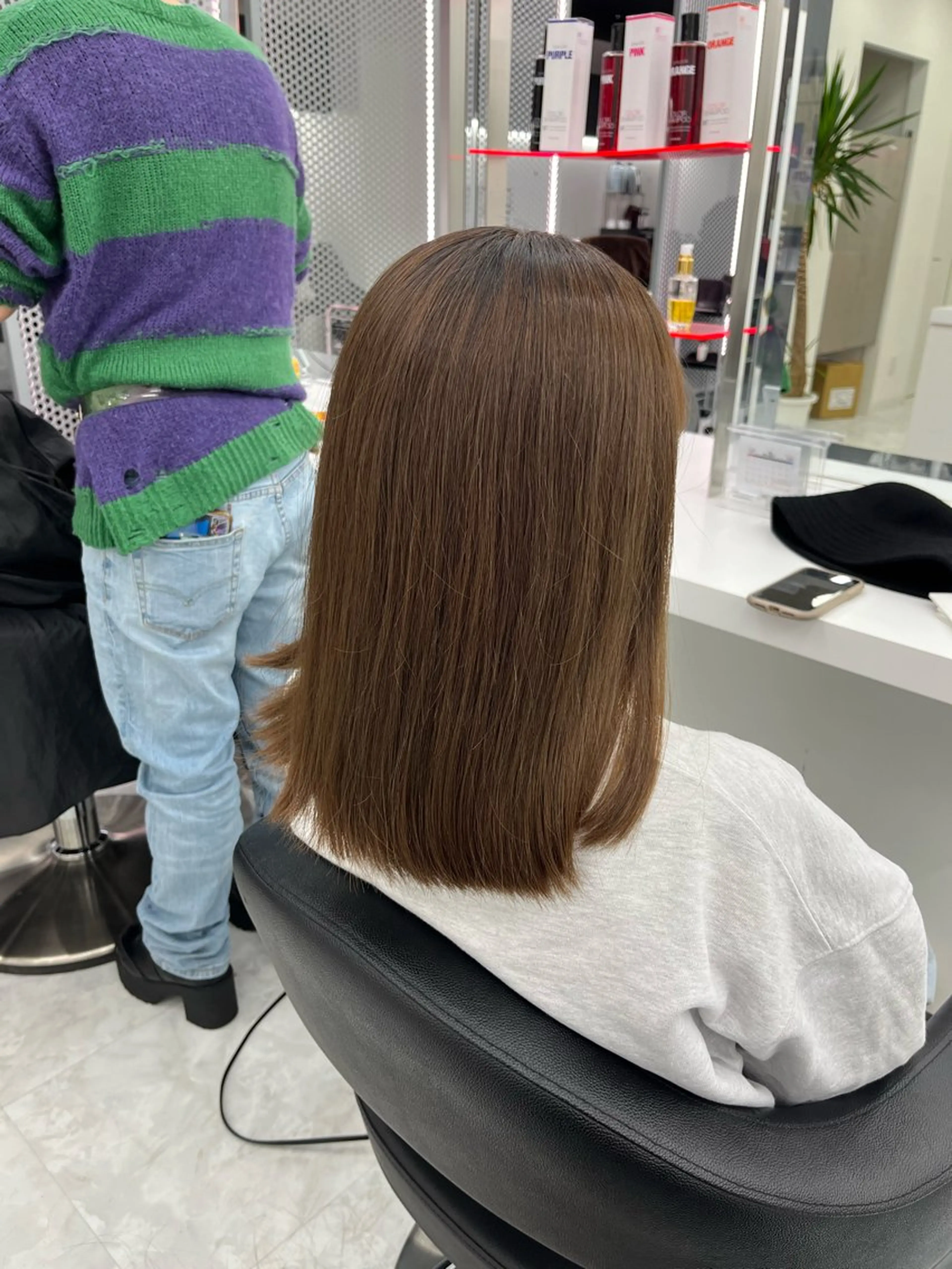 ミディアム カラー ベージュカラー オリーブベージュ 💖トレンド夏 カラー💖FUTAのヘアスタイル