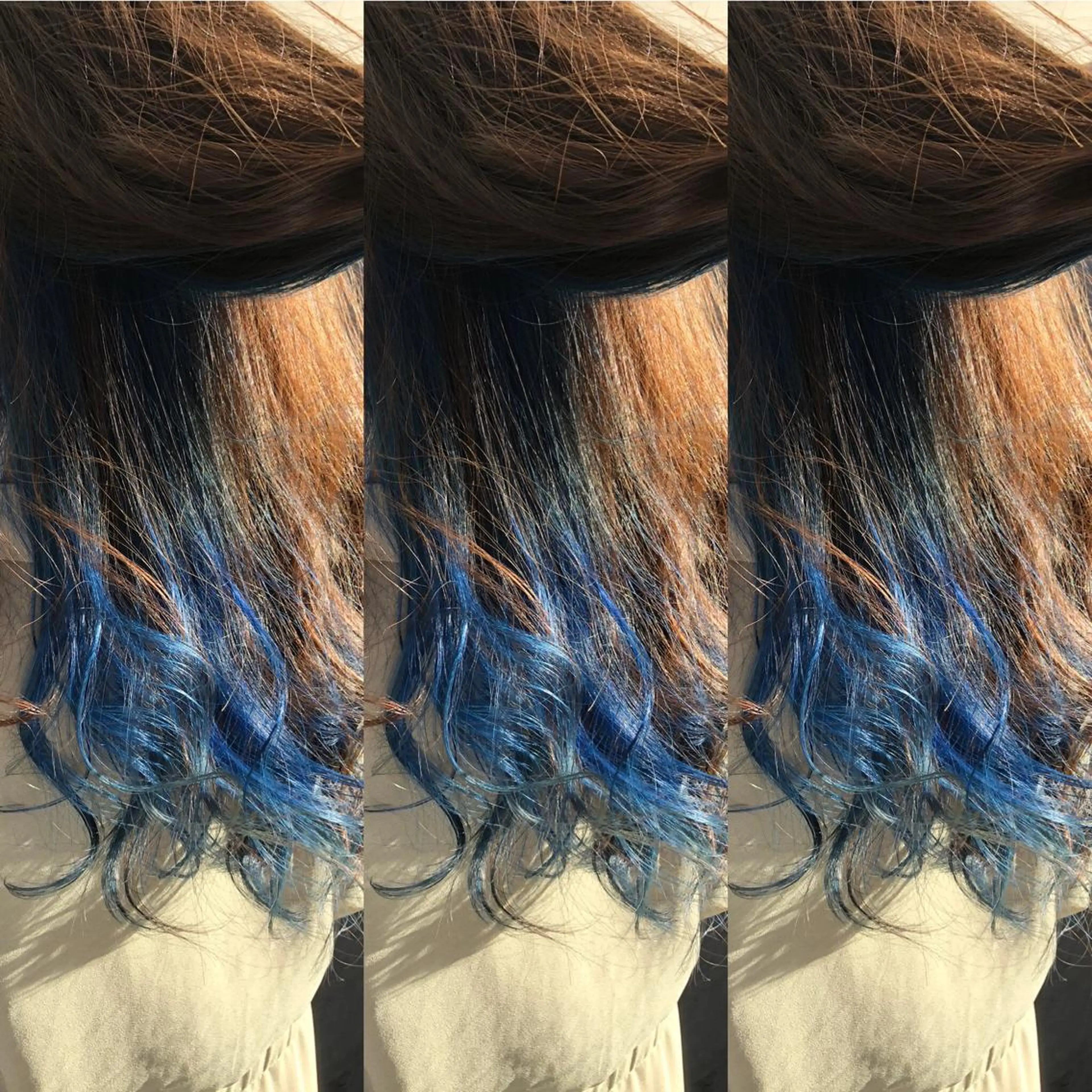 ロング カラー ブリーチ ブルーカラー ヘアカラー ALLY（アリー）所属・ミニモお気に入り数 No.1宍戸雄弥のヘアスタイル