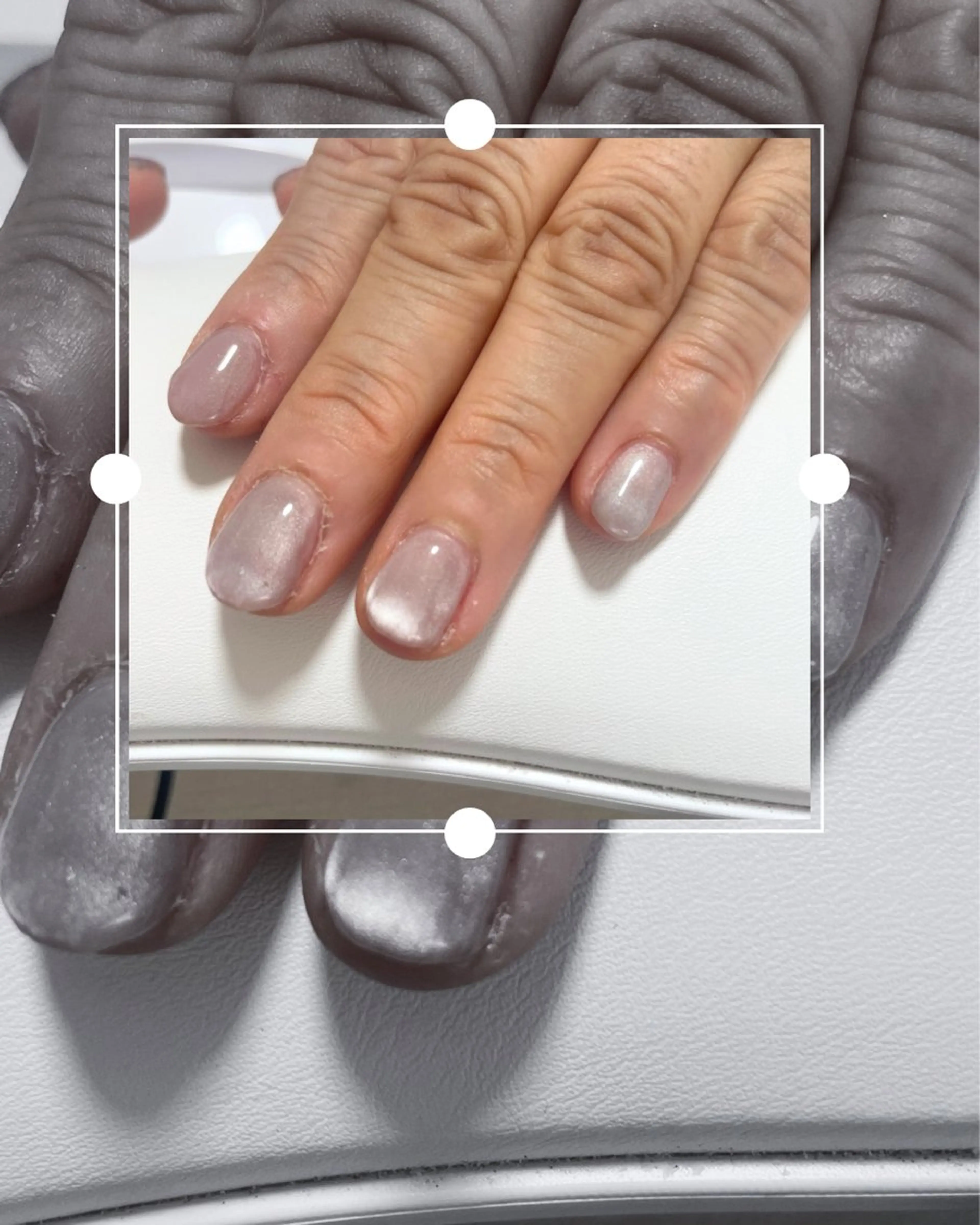 ネイル クリアネイル マグネットネイル マグネットワンカラー ワンカラーネイル Pertica💅 Eriのネイルデザイン