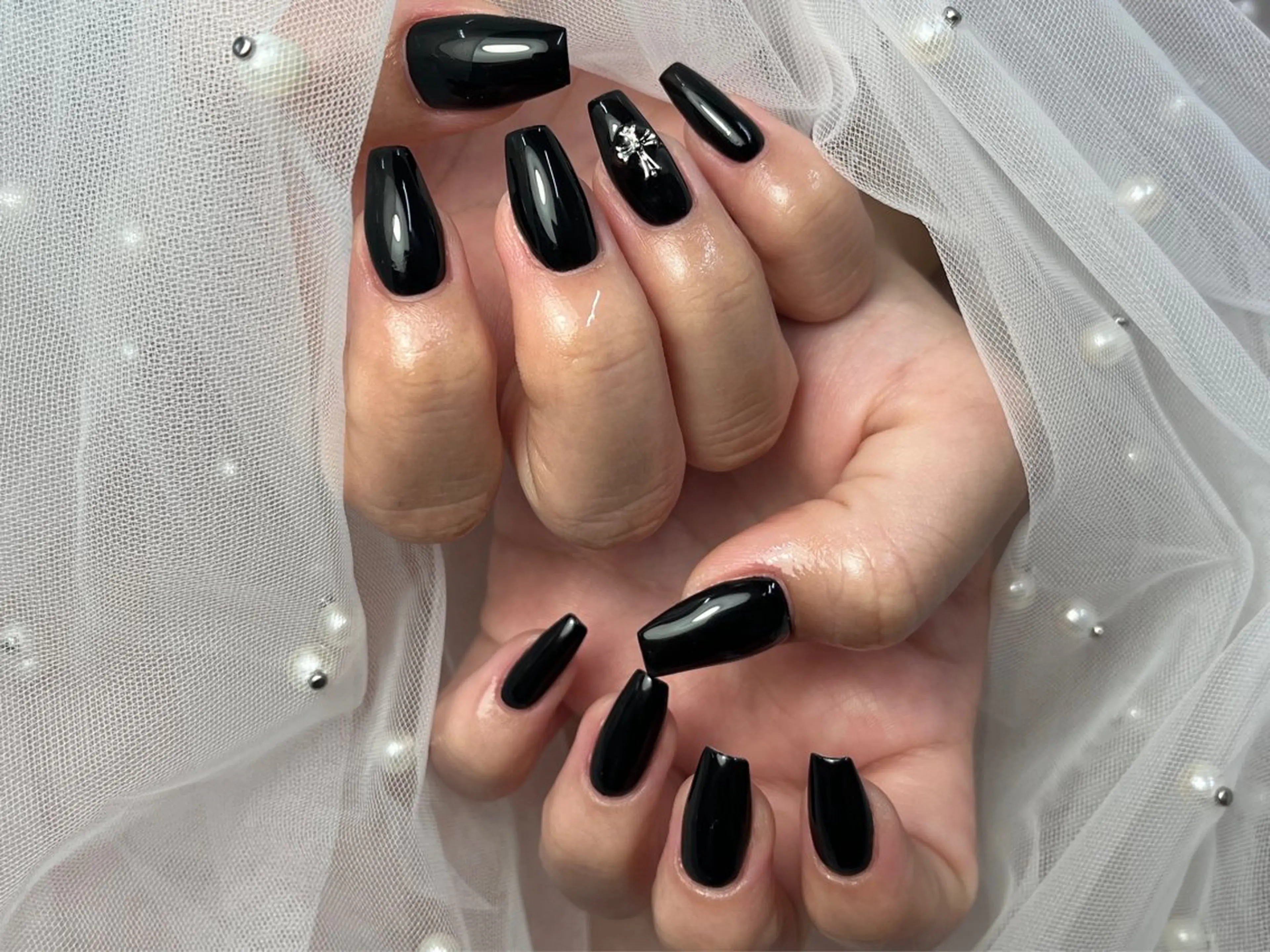 ネイル 長さ出し ジェルネイル マグネットネイル 持ち込み パラジェル ハンドネイル ToliyDeliy Nail Salonのネイルデザイン