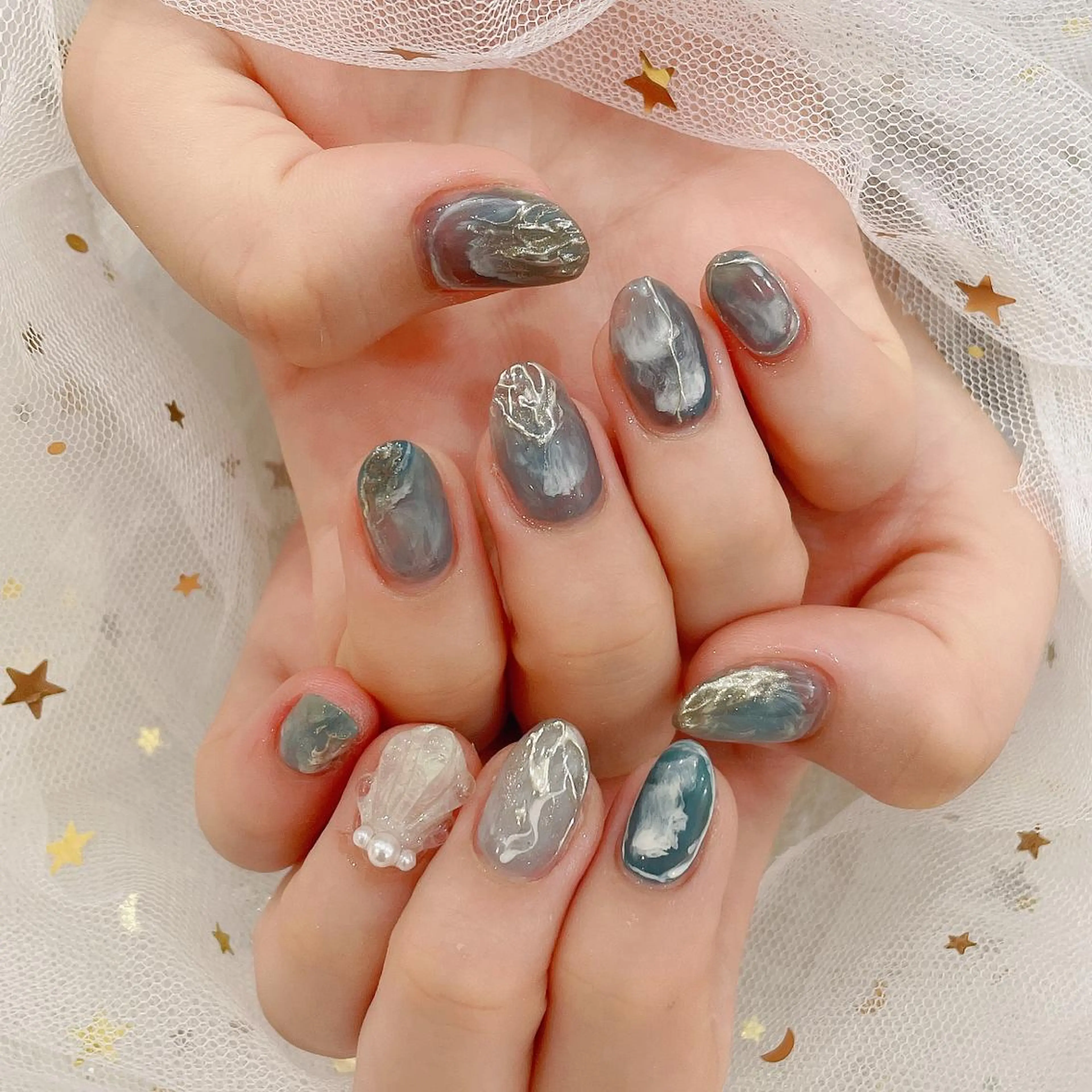 ミディアム ネイル cho nailのネイルデザイン