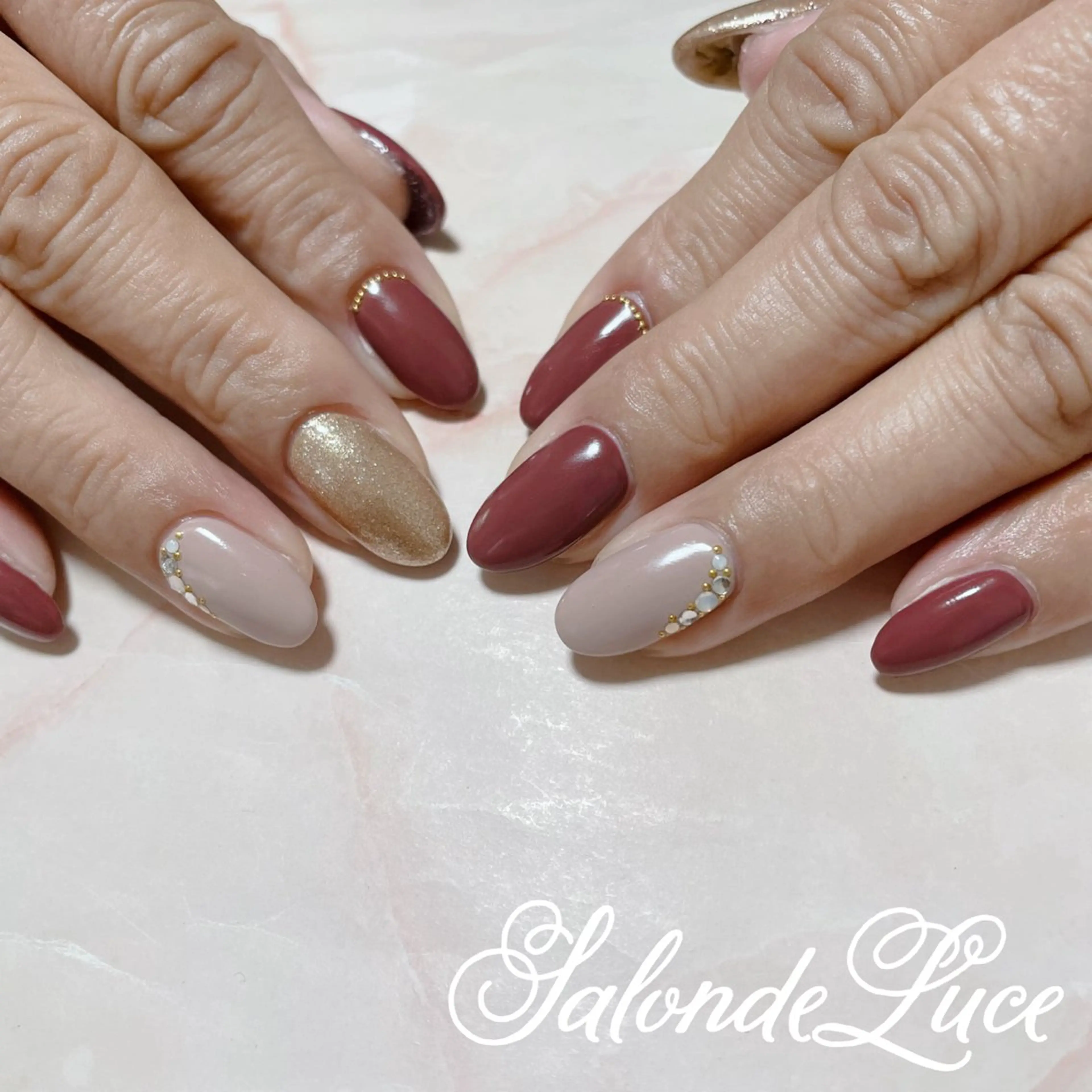 ネイル オフィスネイル ワンカラーネイル Salon de Luceのネイルデザイン