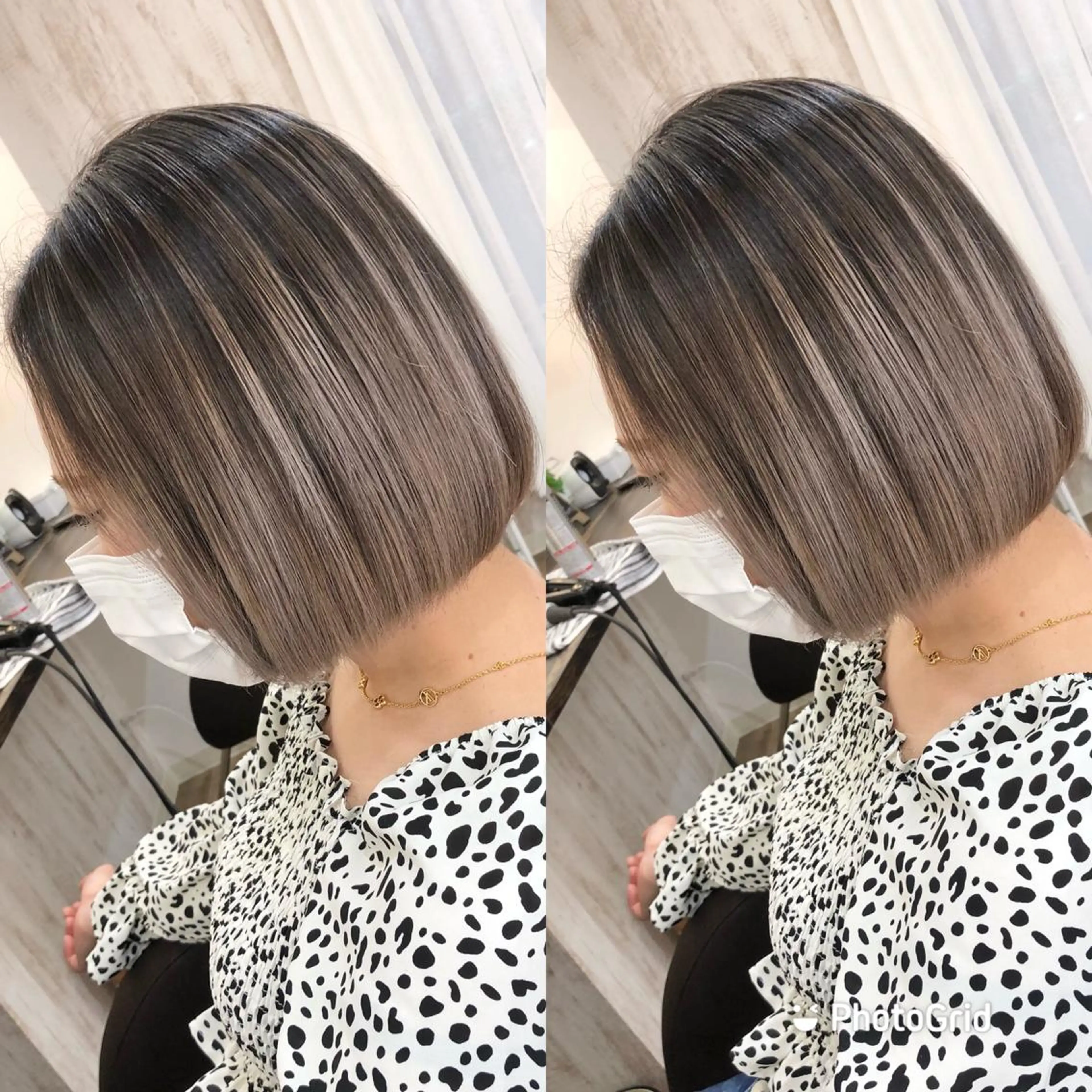 セミロング カラー プライベートサロン LyoN/RYOTAのヘアスタイル