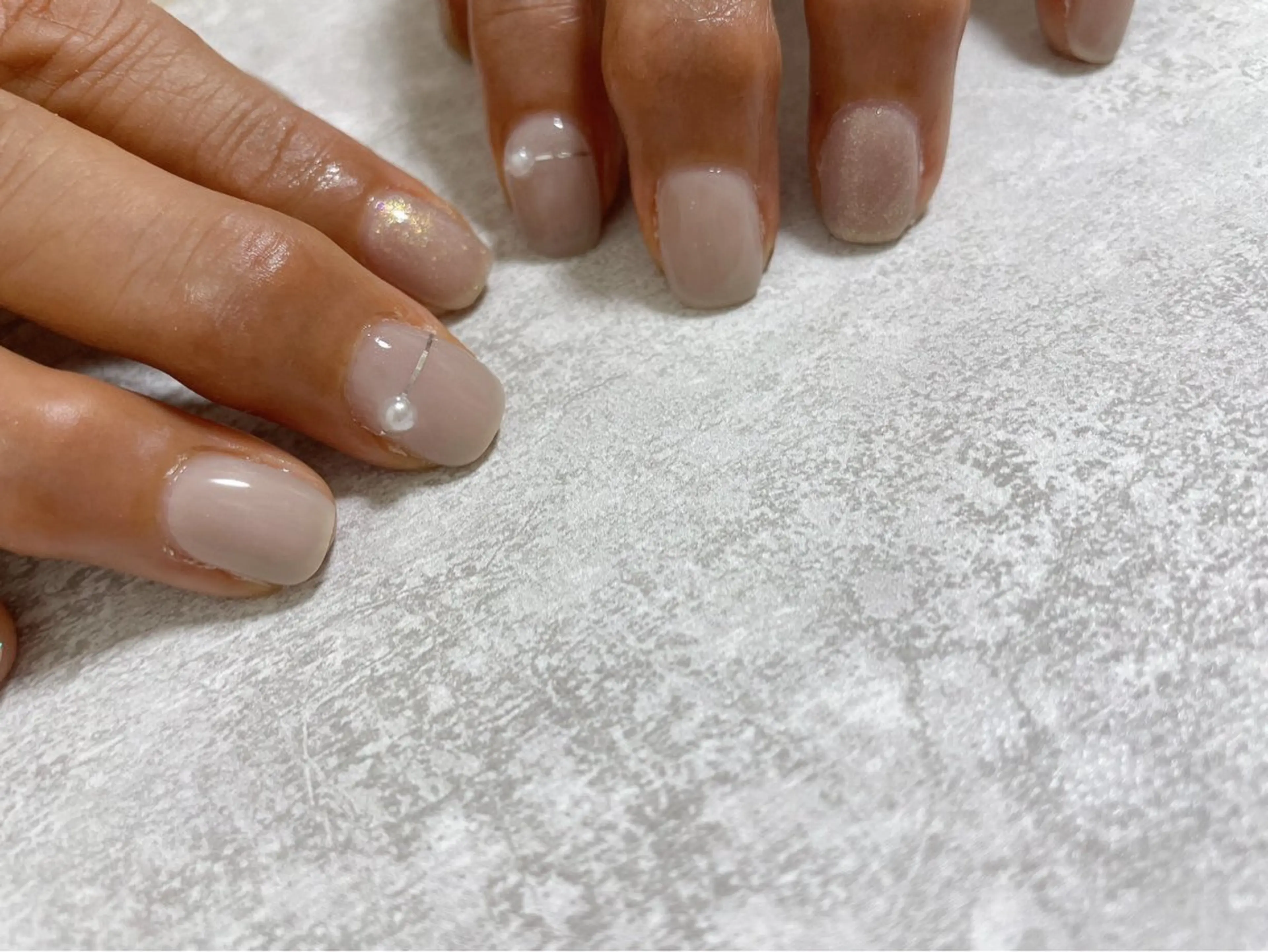 ネイル オーロラネイル フットネイル フレンチネイル ジェルネイル マグネットネイル ハンドネイル Mogu nail 二子玉川のネイルデザイン