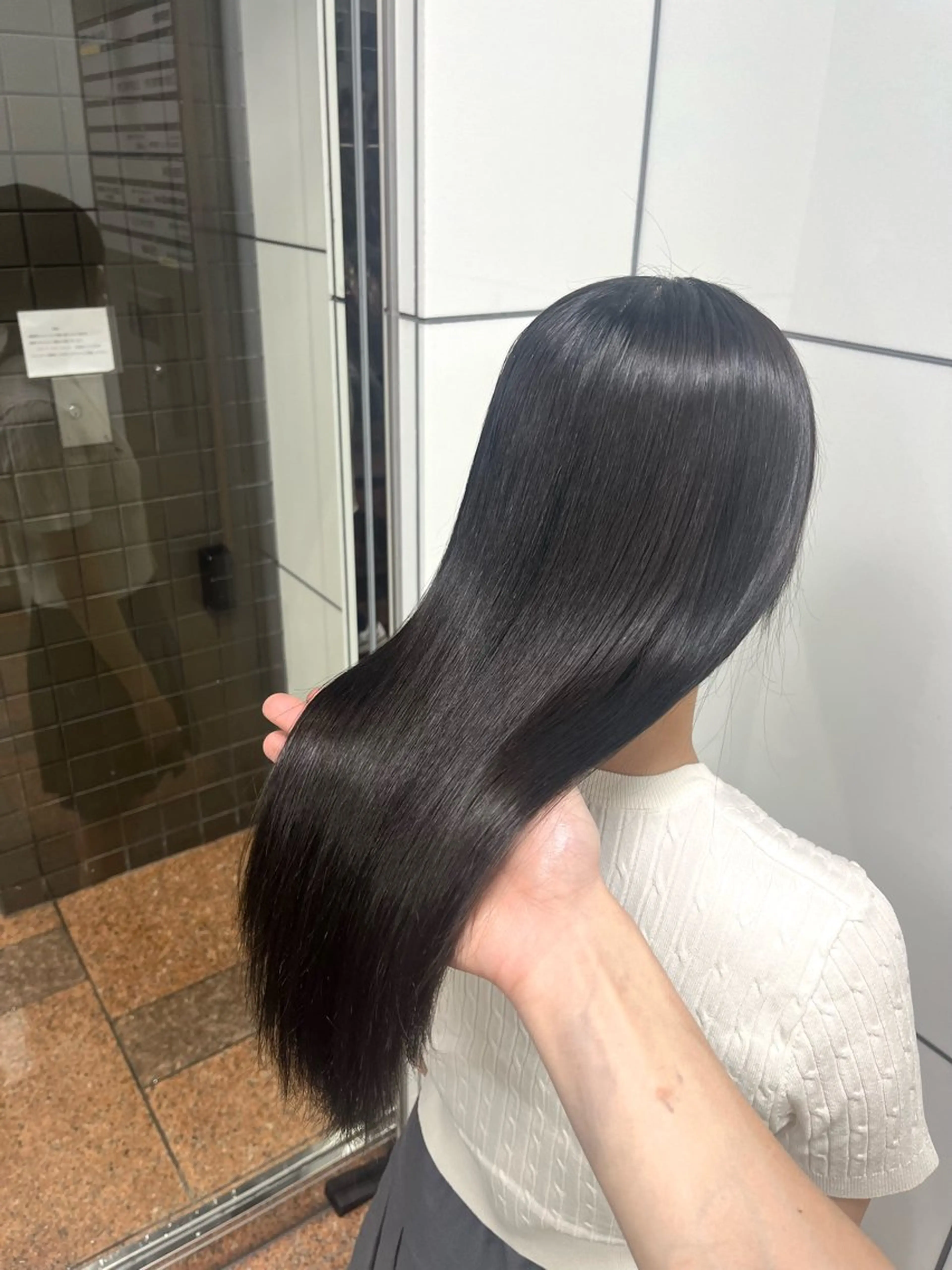 ロング カット 縮毛矯正 トリートメント 石原 悠貴のヘアスタイル