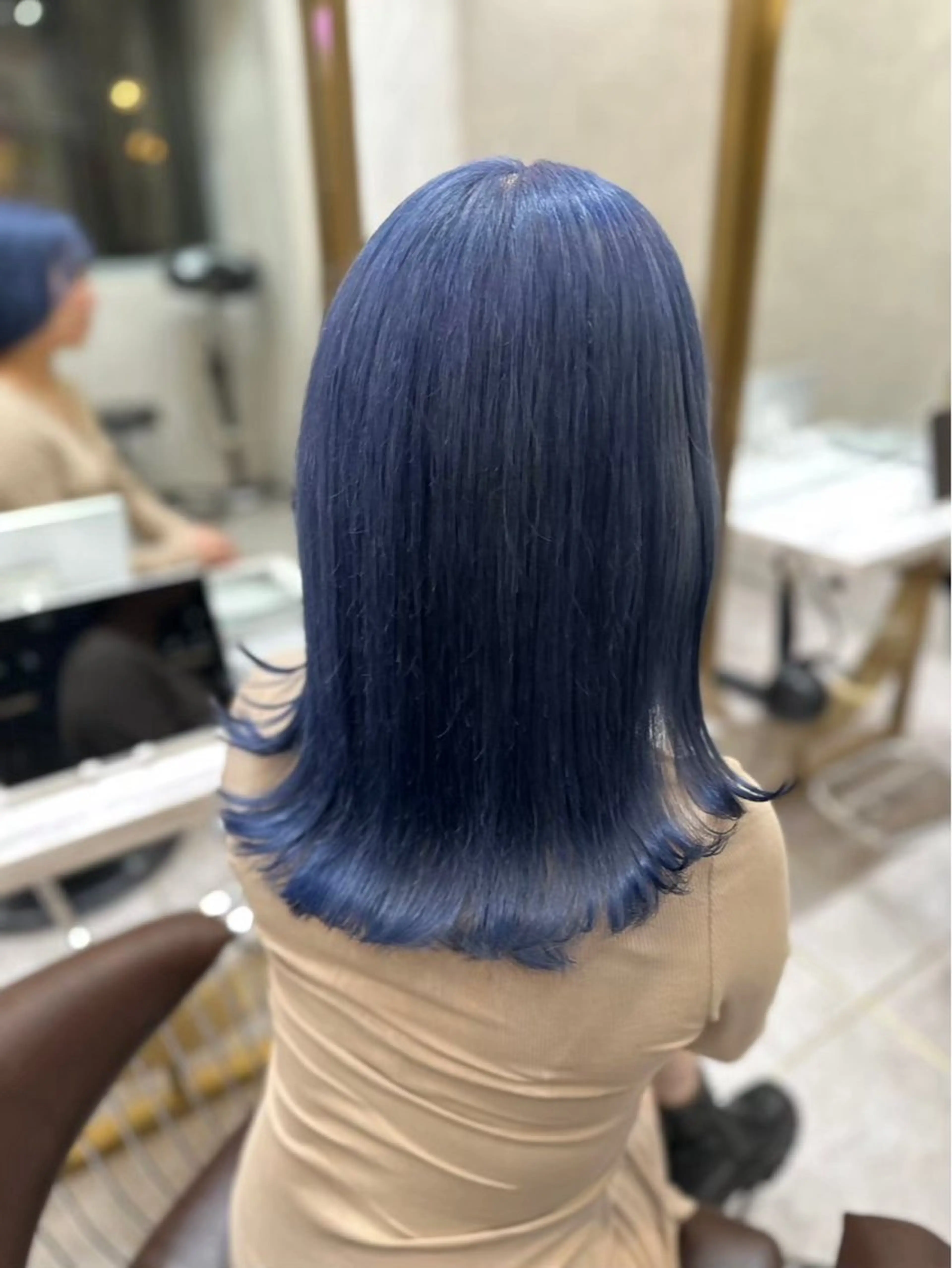 セミロング ヘアカラー トリートメント Nanami/透明感 カラー/グレージュのヘアスタイル