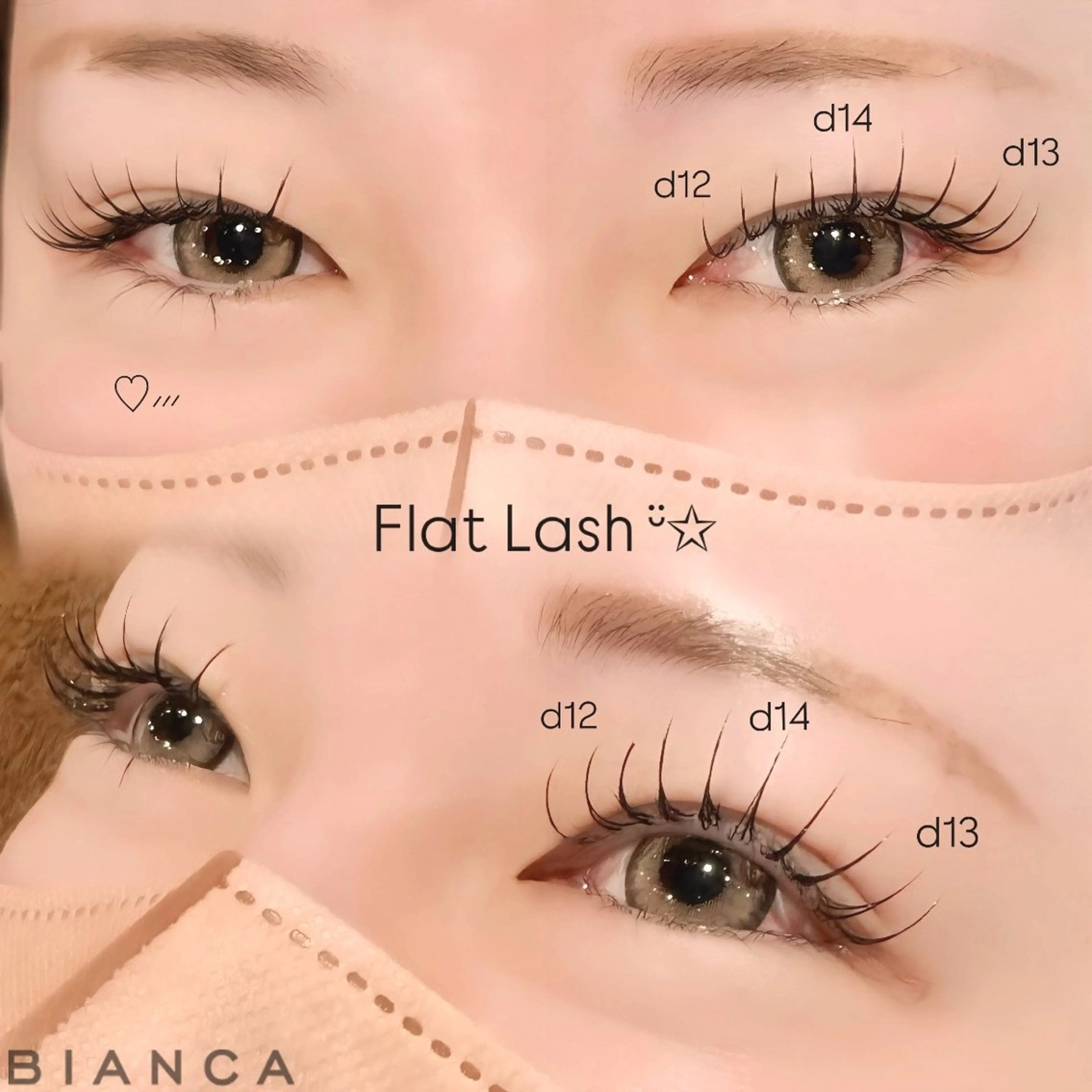 マツエク・マツパ Bianca 関内 TAKATA ¨̮✩のマツエク・マツパデザイン